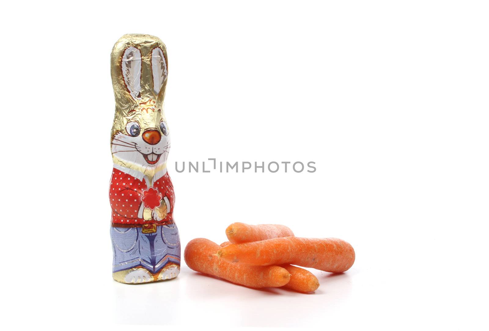 Colourful Easter concept against a white background