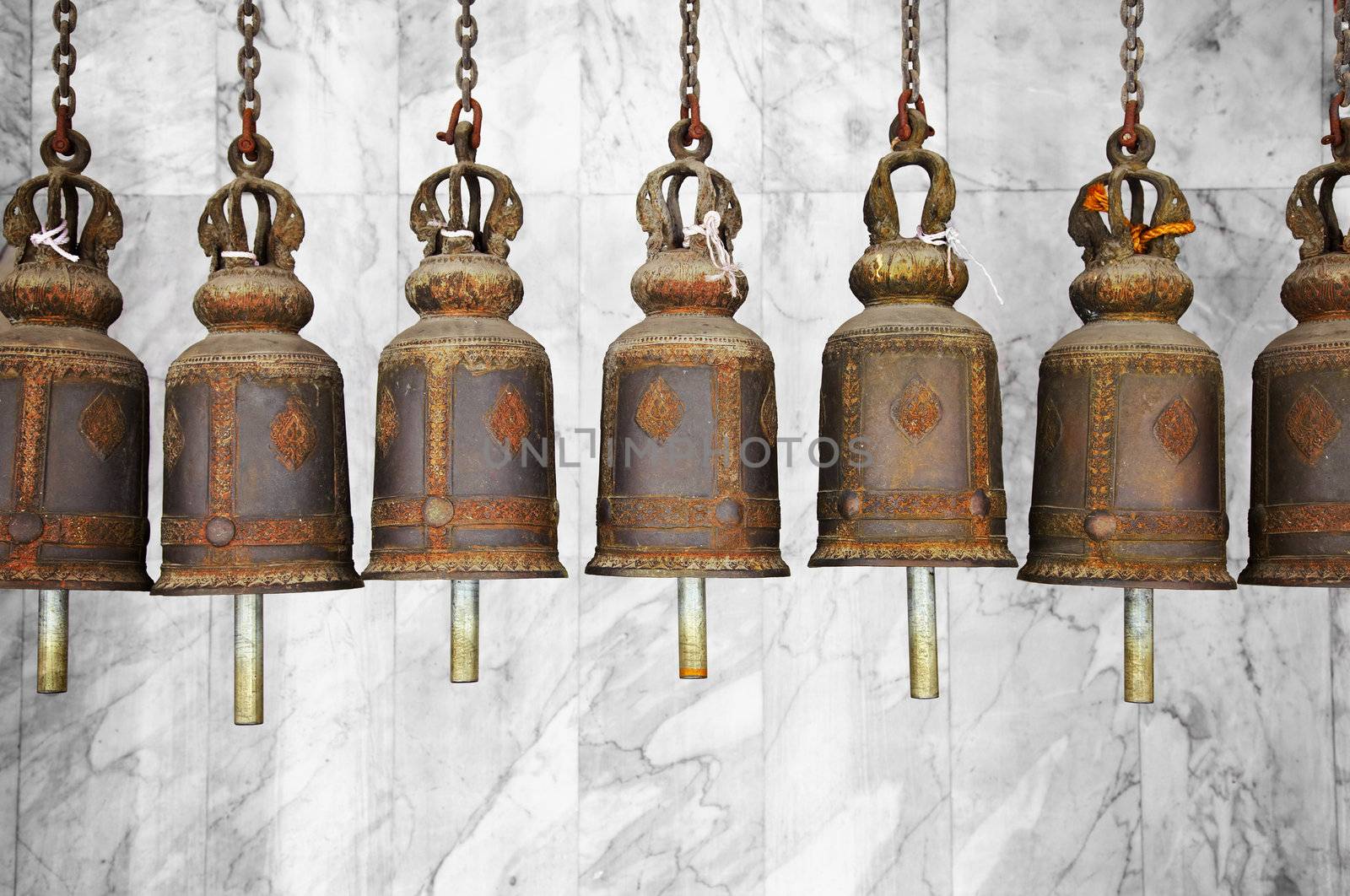 Bells in a Buddhist temple by pzaxe