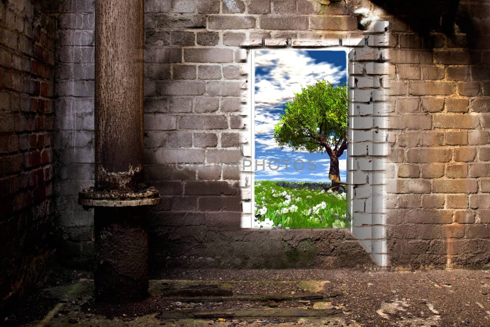 the door in the brick wall by njaj