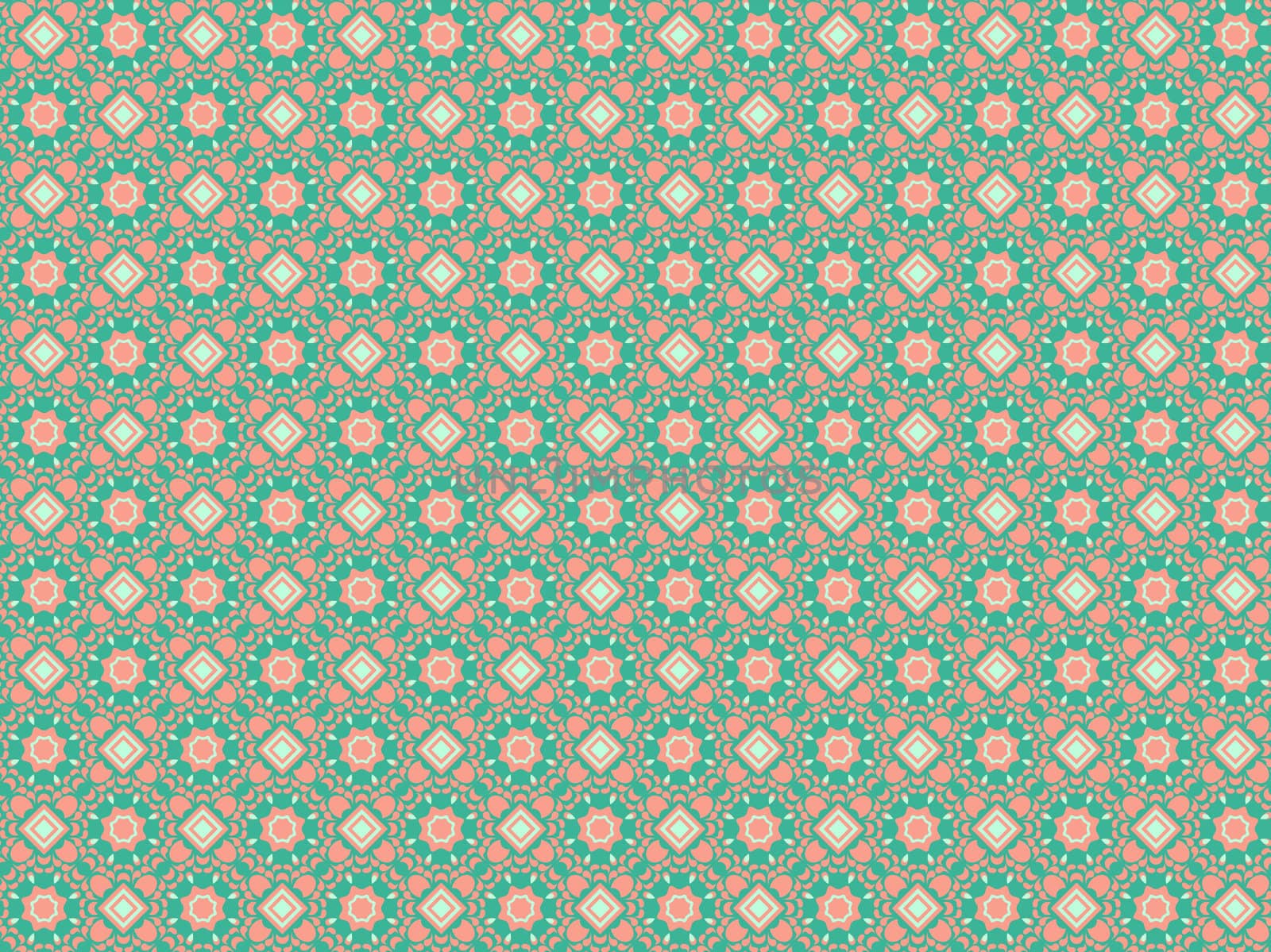 seamless pattern with colorful flowers