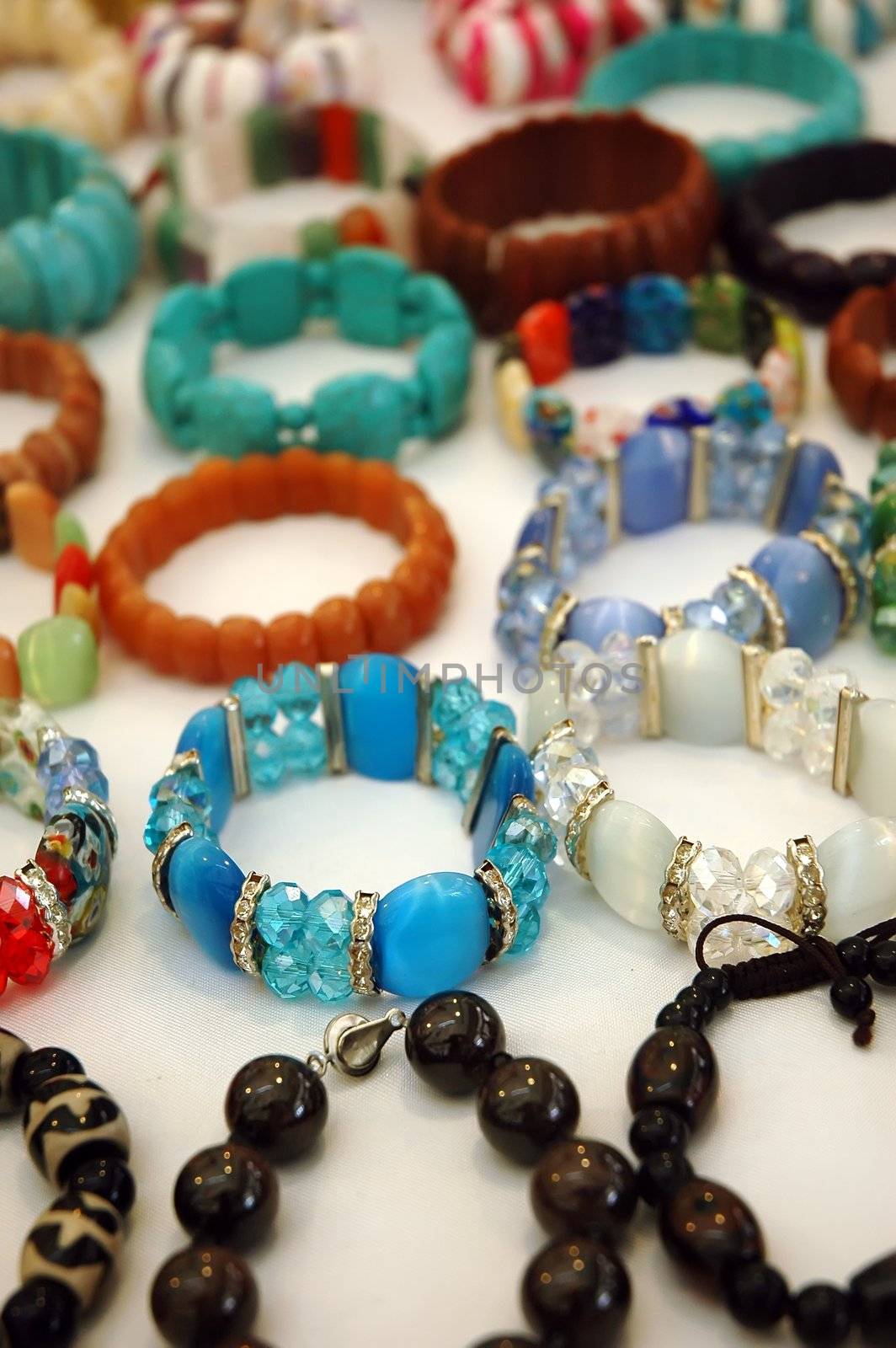 Bracelets made of gemstones