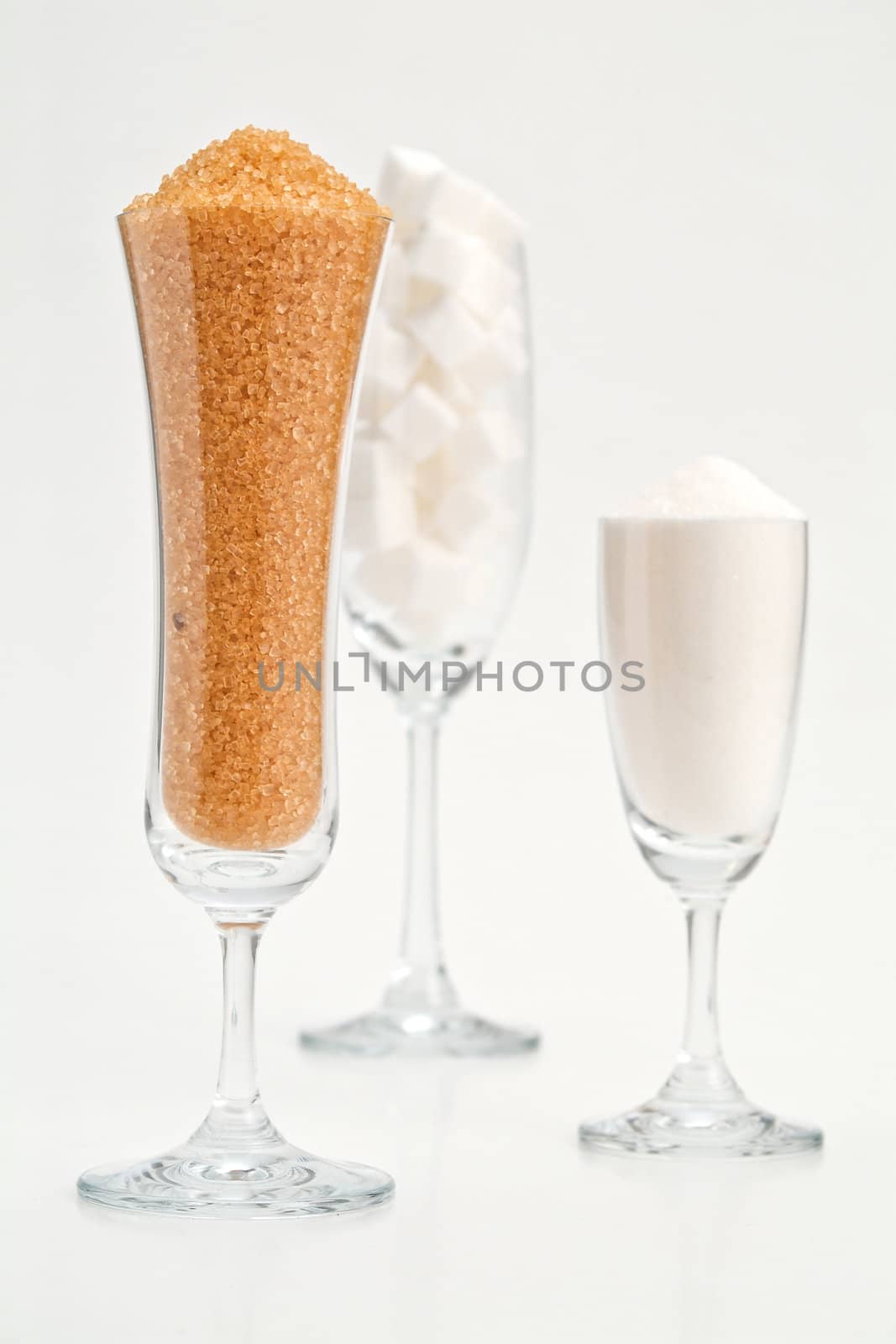 sugar in glass