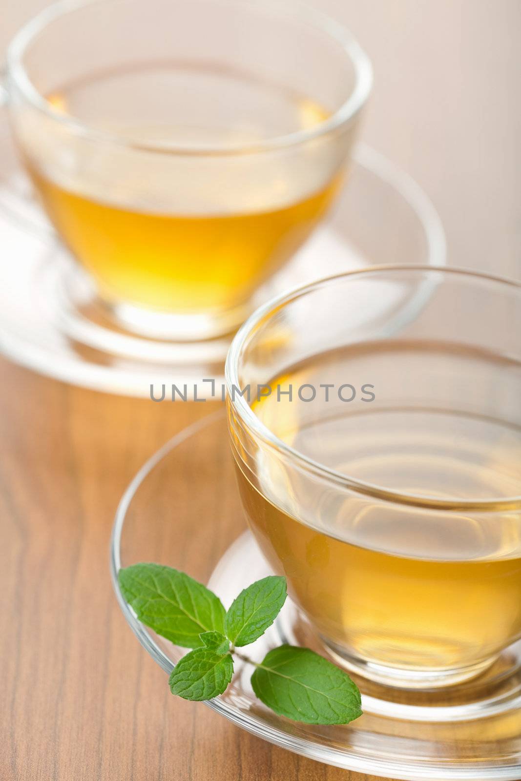 green tea with mint
