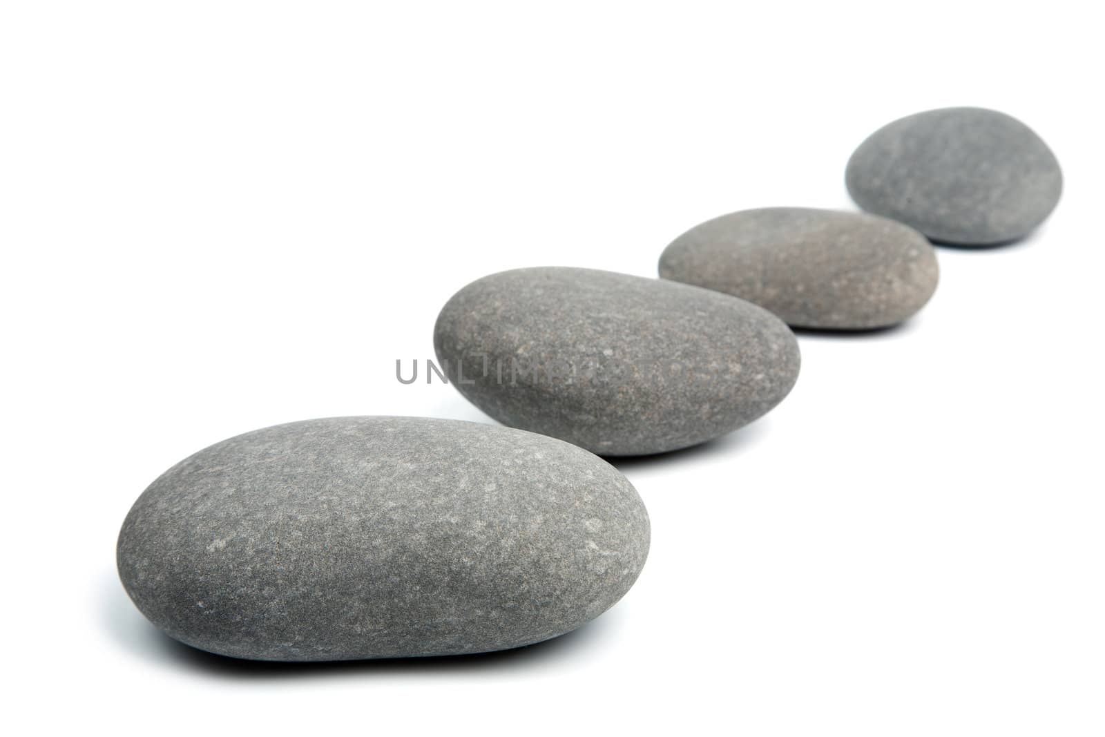 grey spa stones isolated
