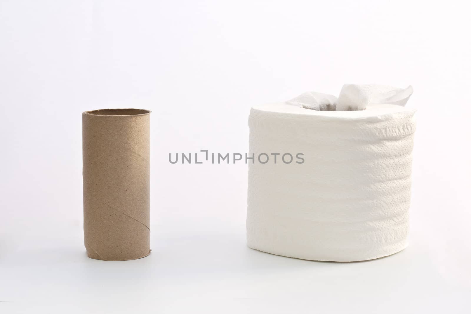 tissue roll, full and empty, mean be different