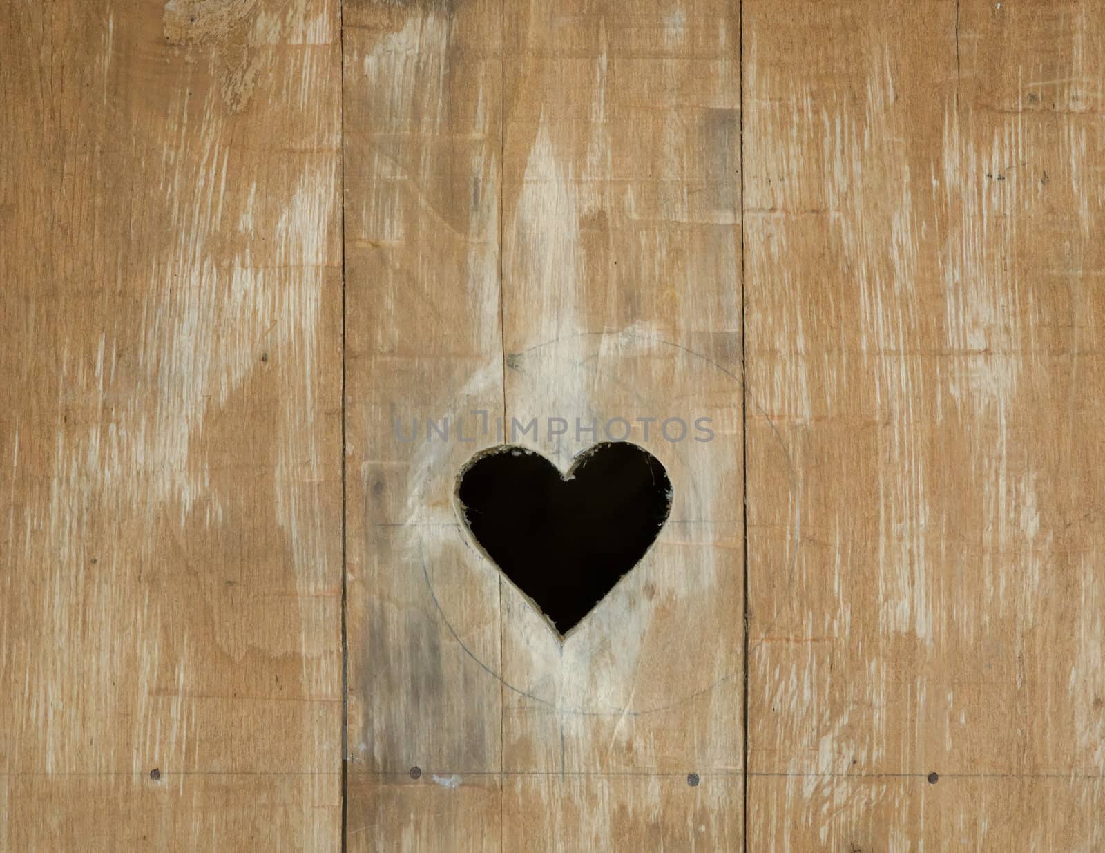 heart carved in wood