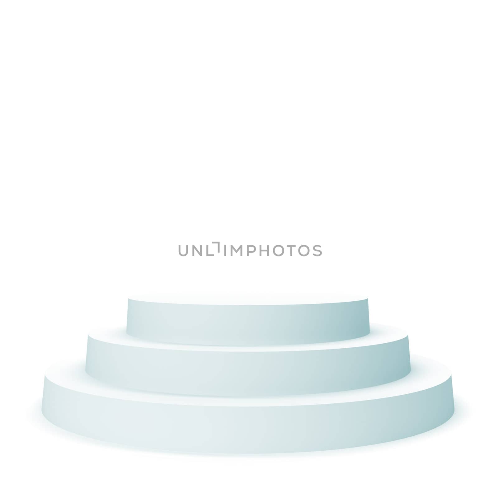 3d Illustration of Podium Isolated on White Background