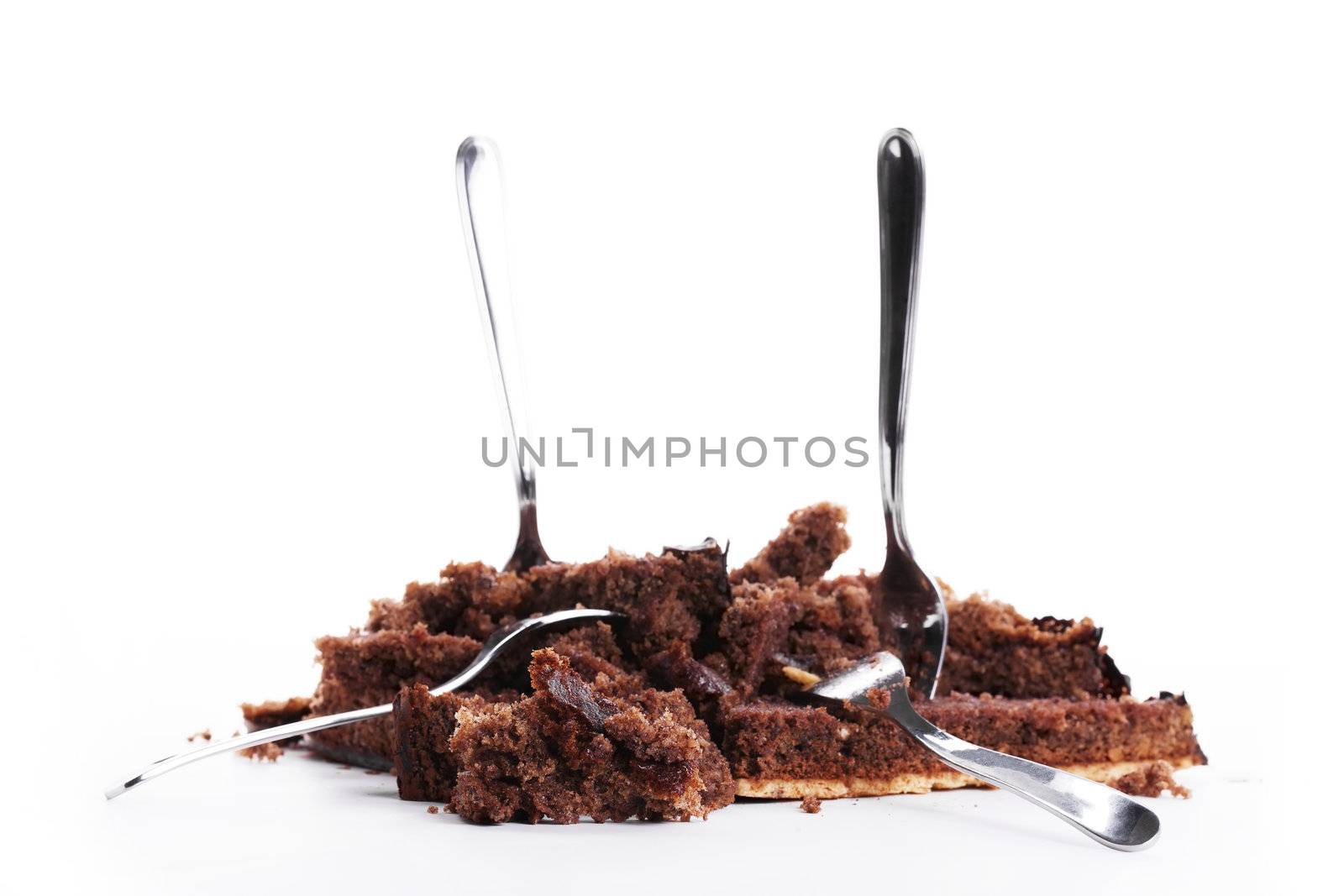 destroyed chocolate cake by RobStark