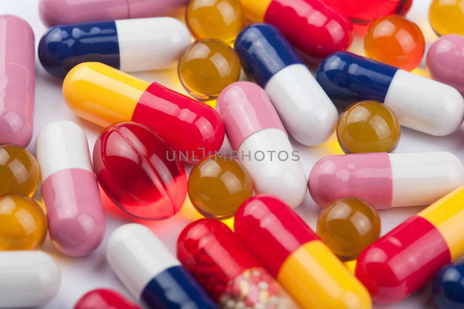 colorful pills background