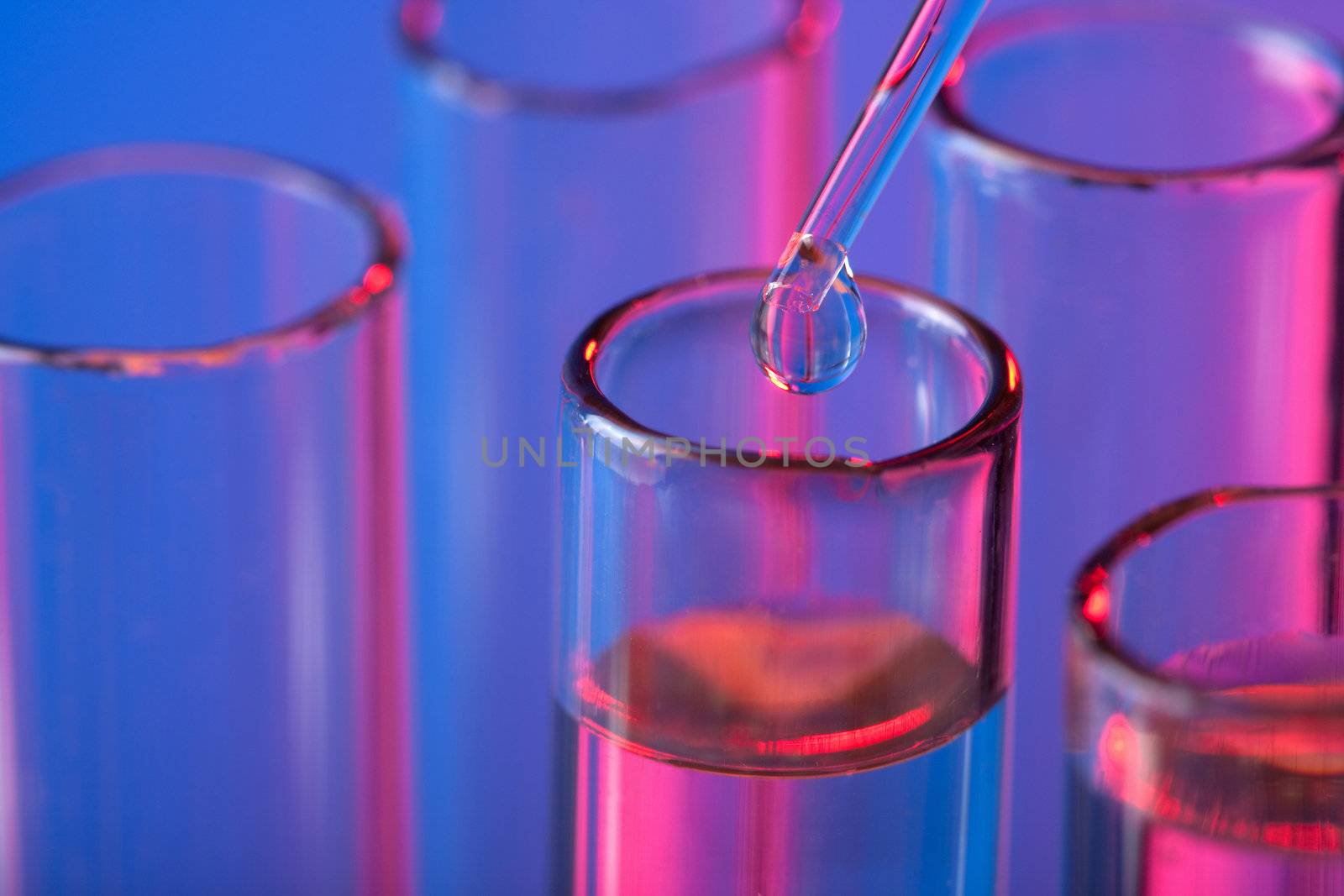 test tubes and pipette 