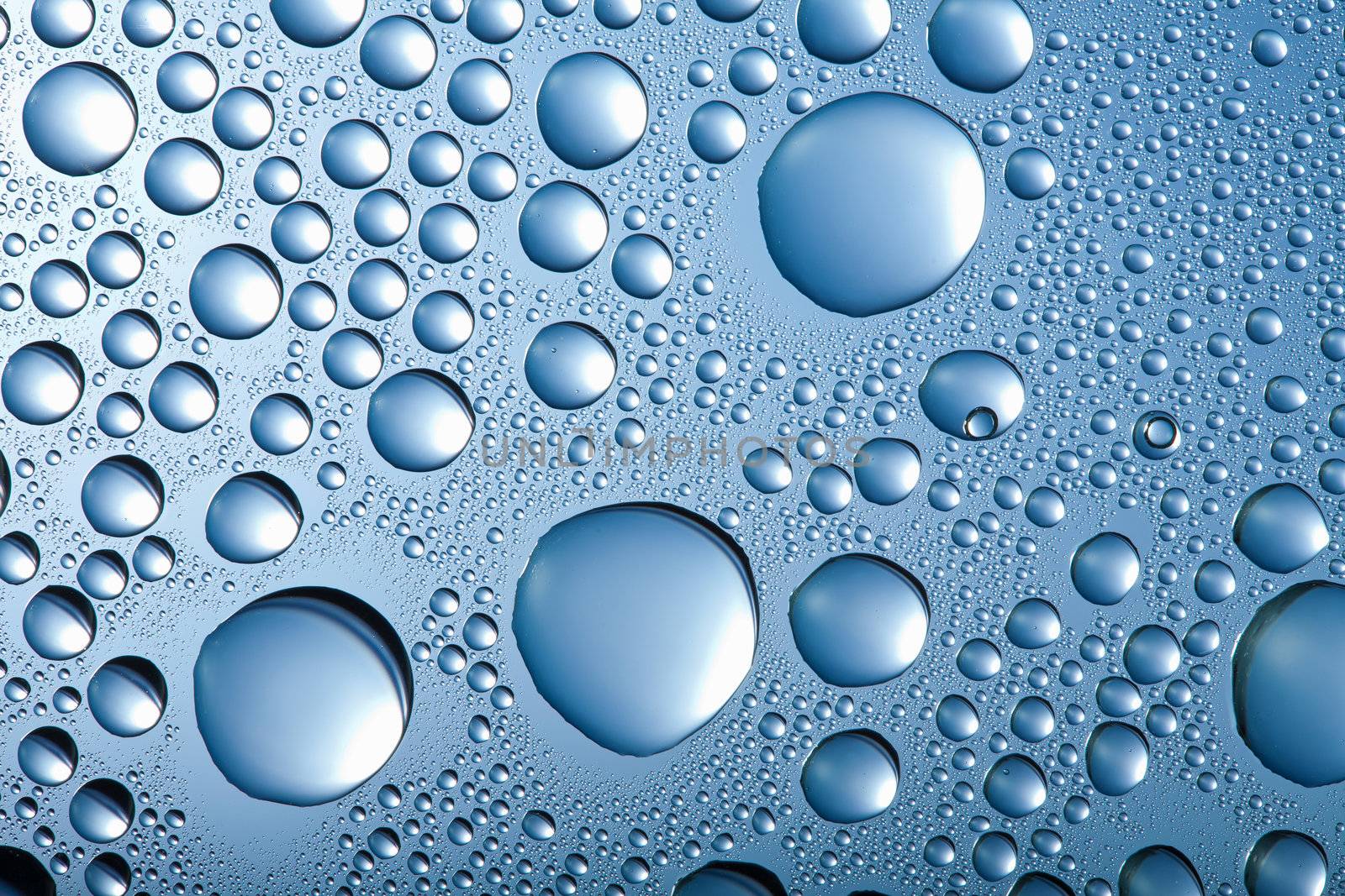 blue water drops background 