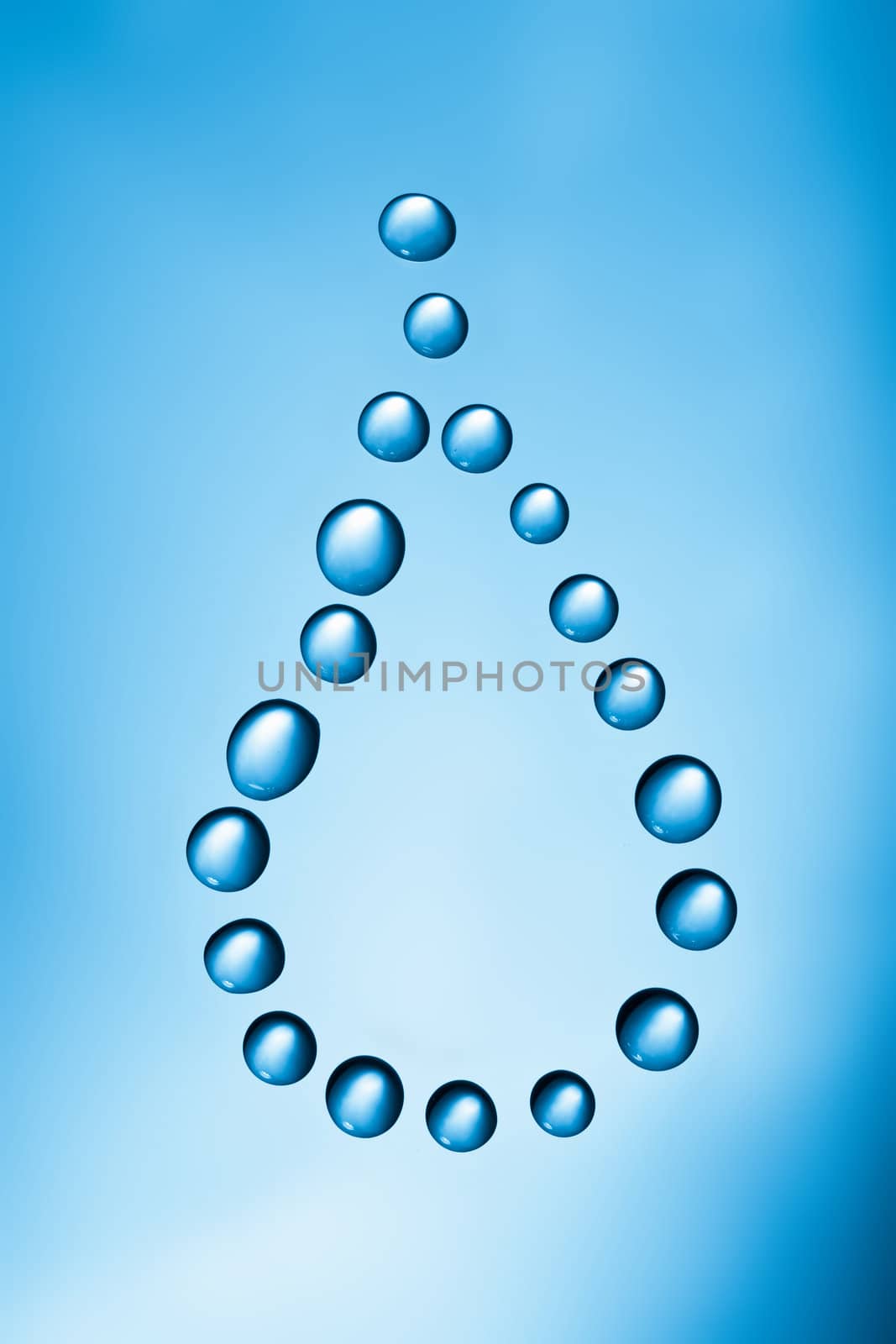 blue water drop
