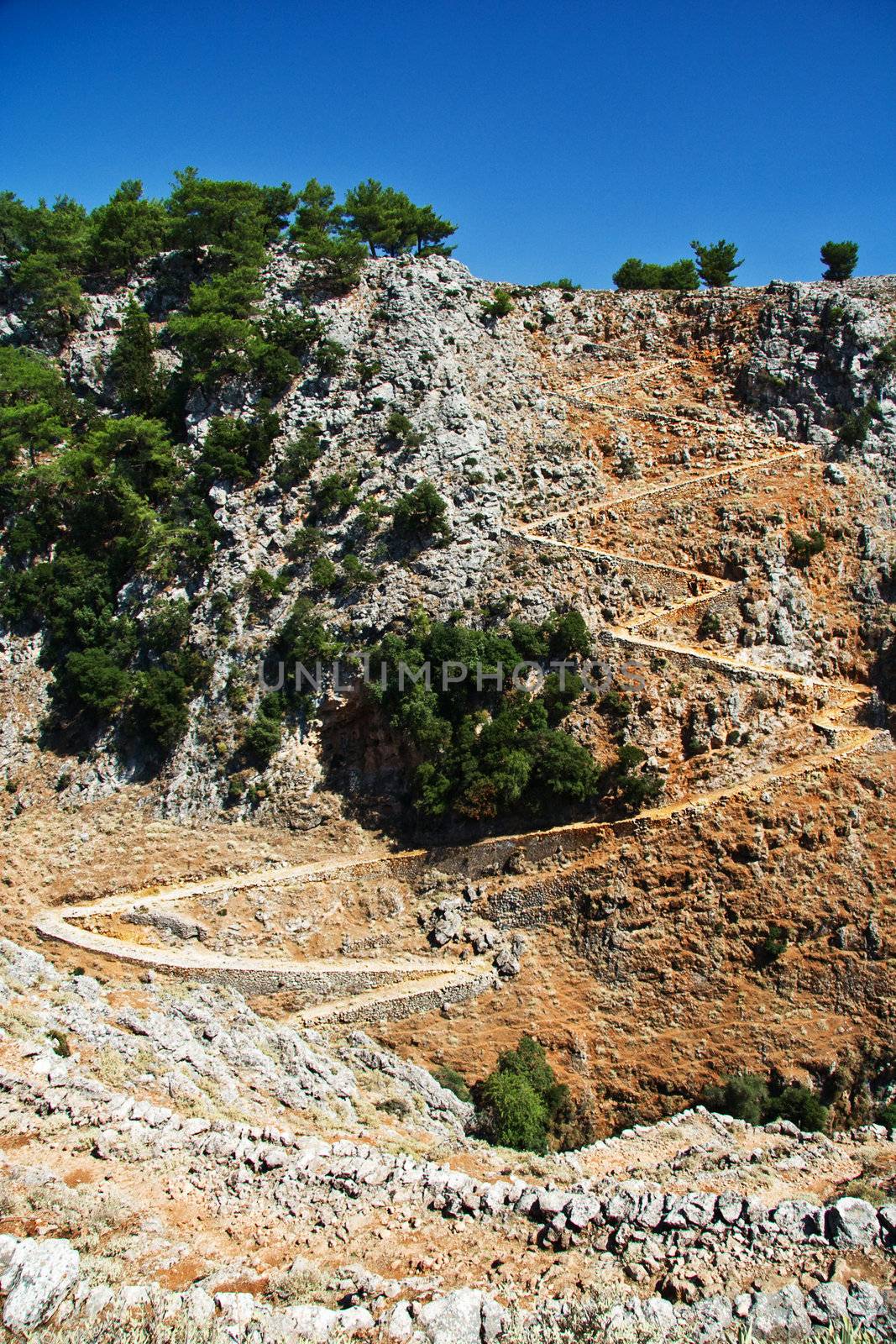 path in gorge on Crete