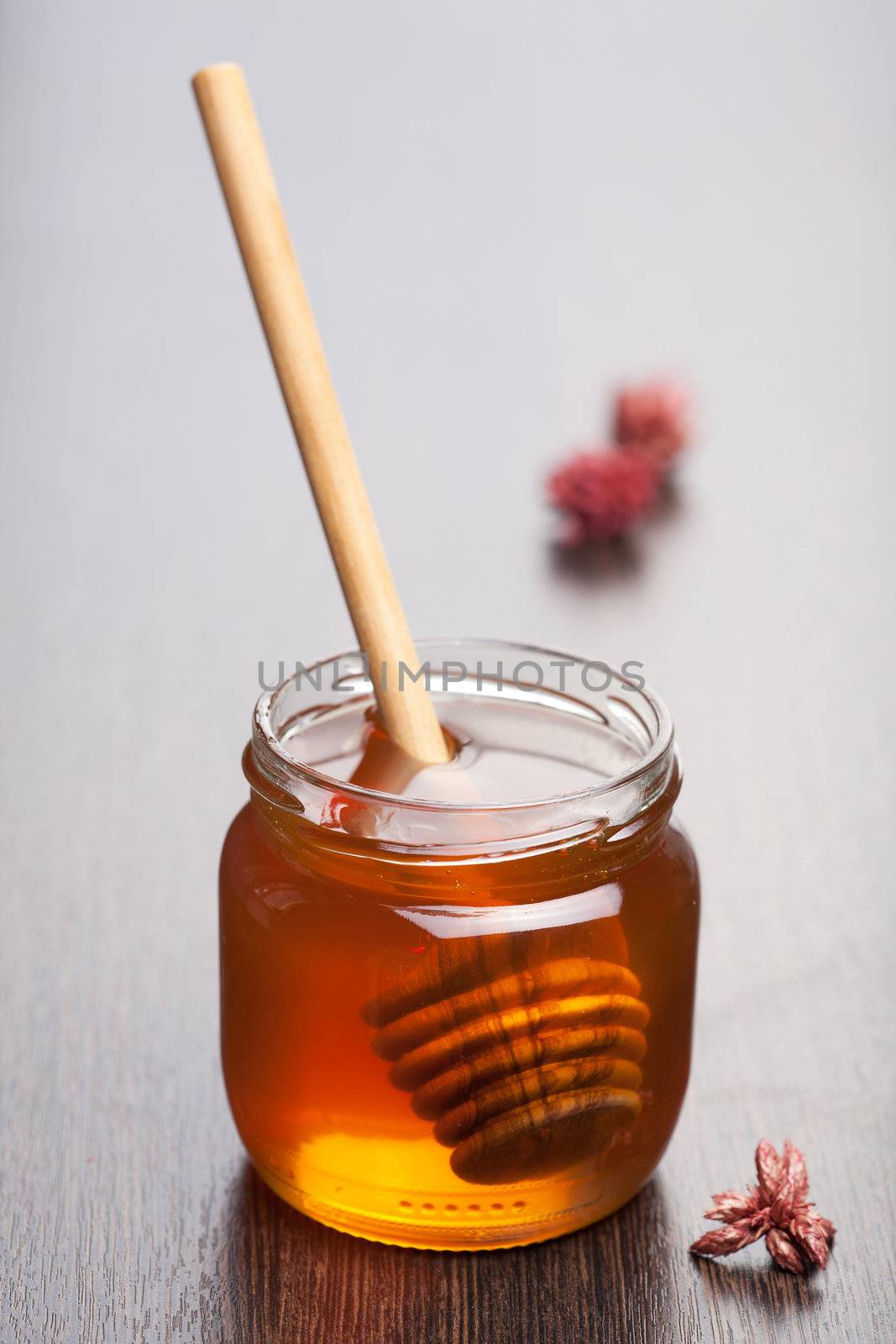 honey in jar