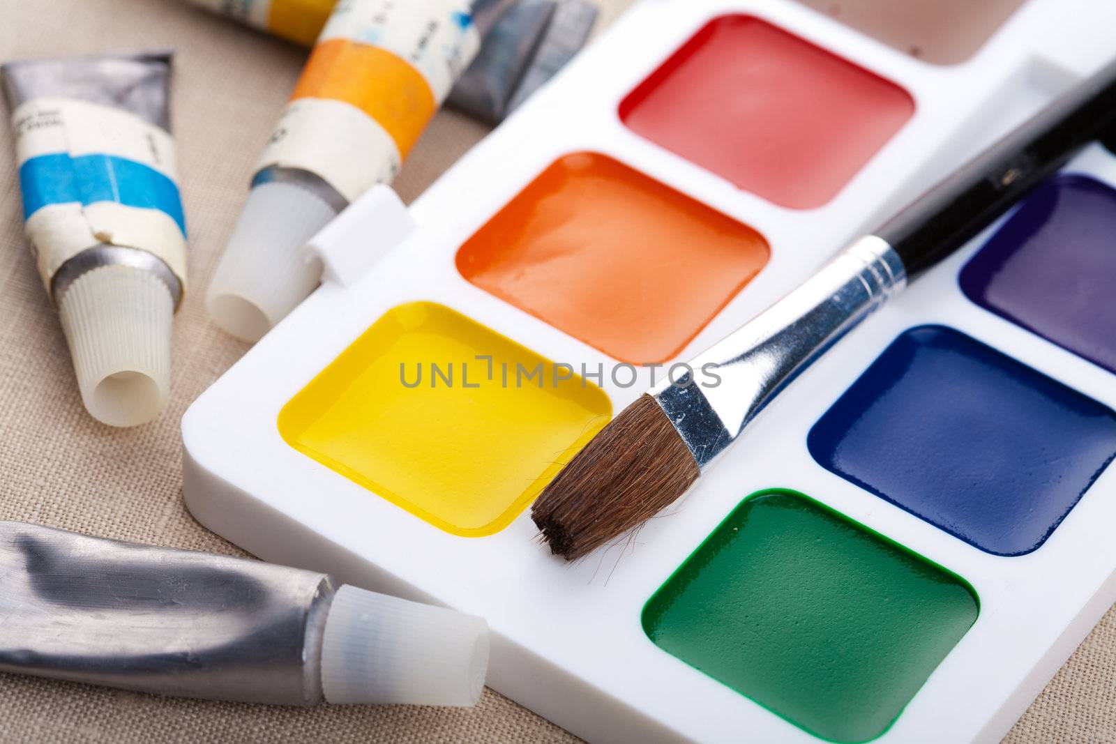 colorful paints