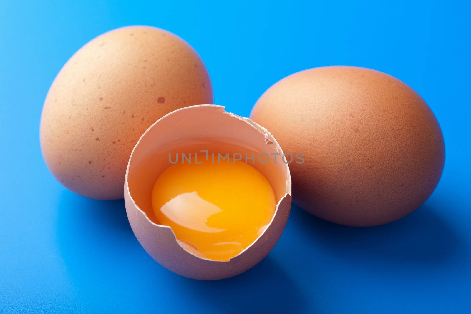 eggs over blue