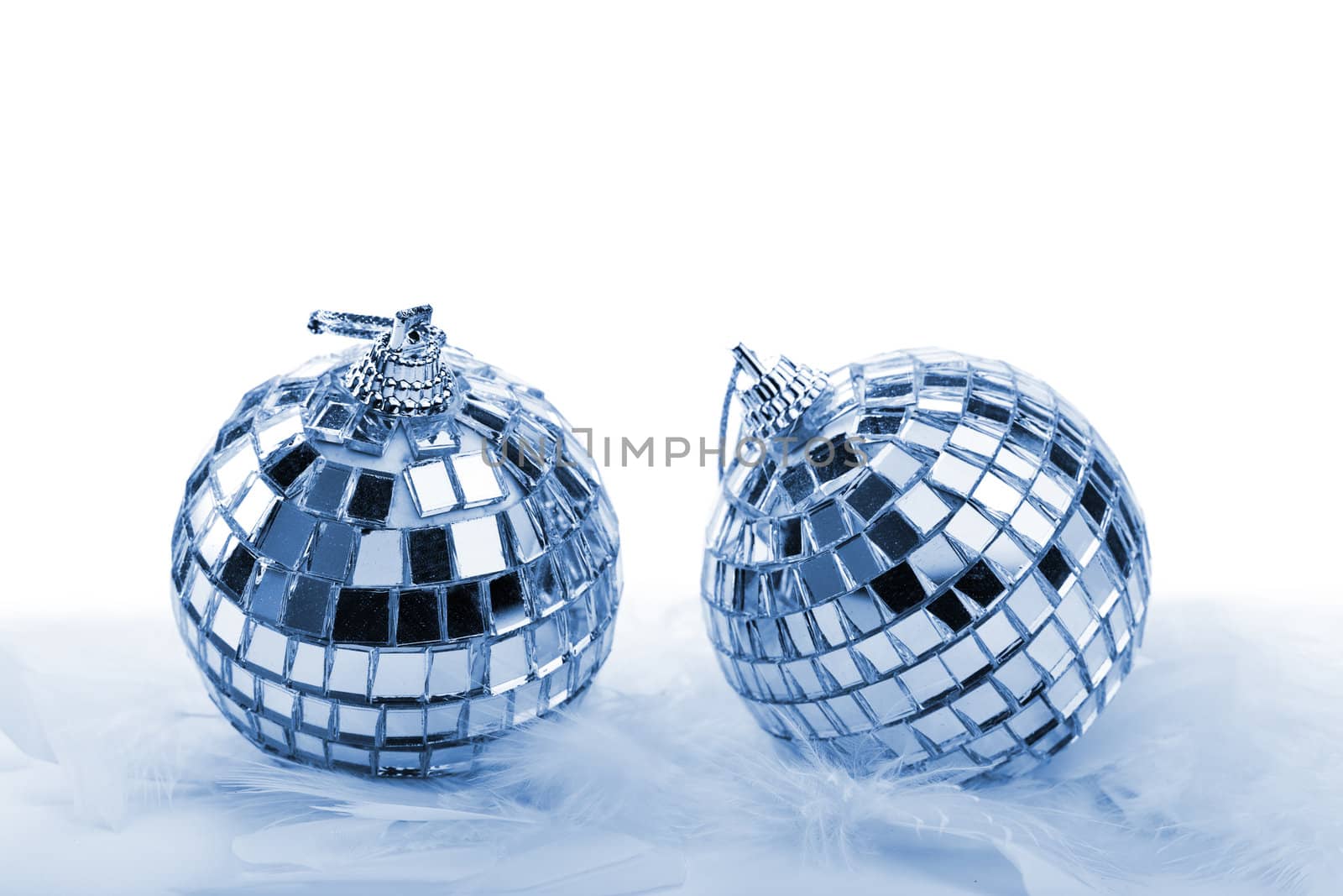 christmas balls isolated