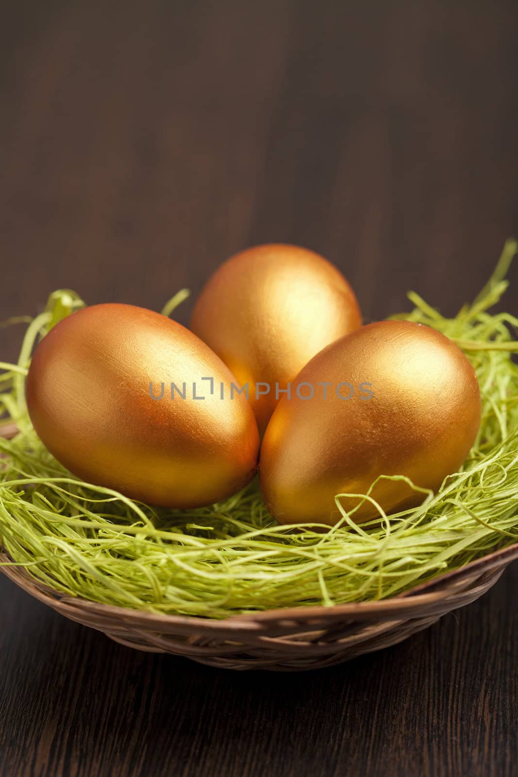 golden easter eggs