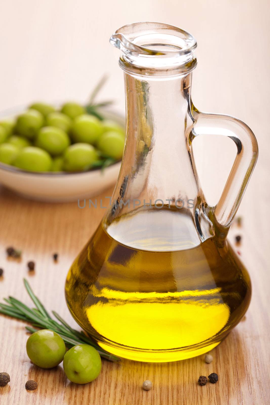 olive oil and olives