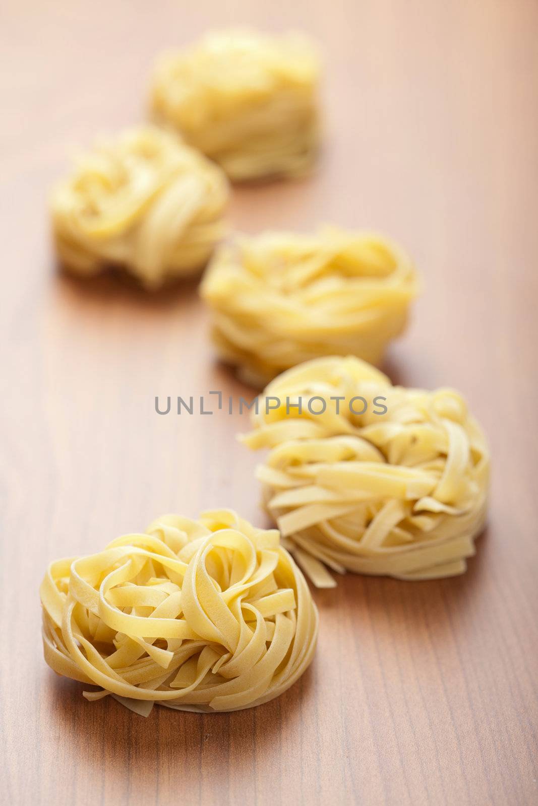 raw pasta tagliatelle 