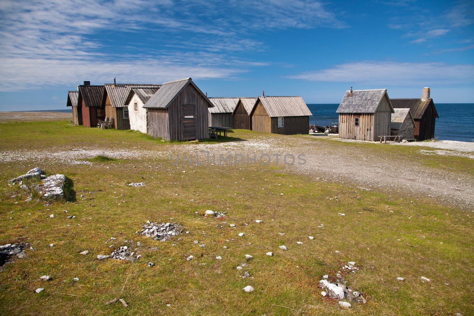small village near the sea