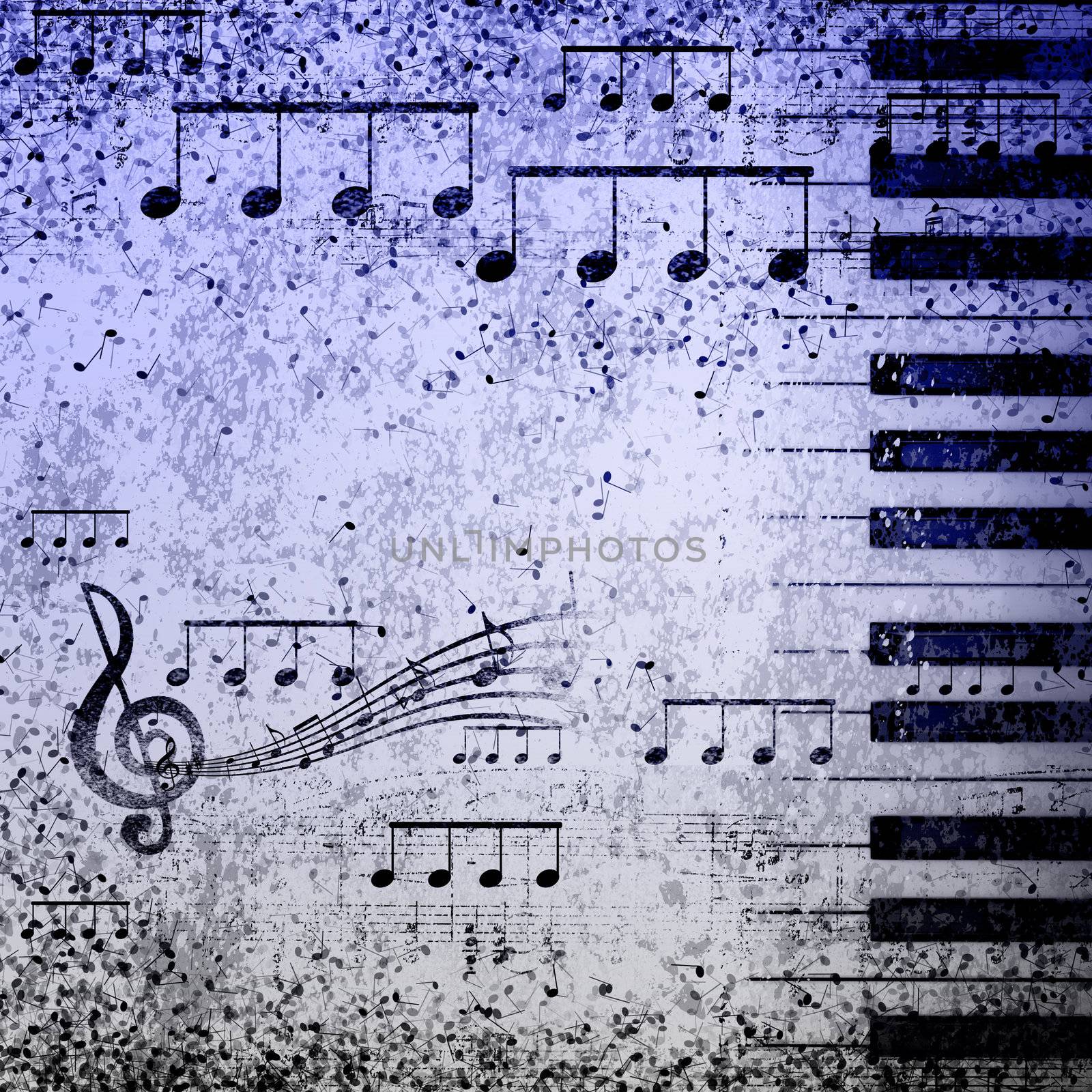 Music notes background by sergey_nivens