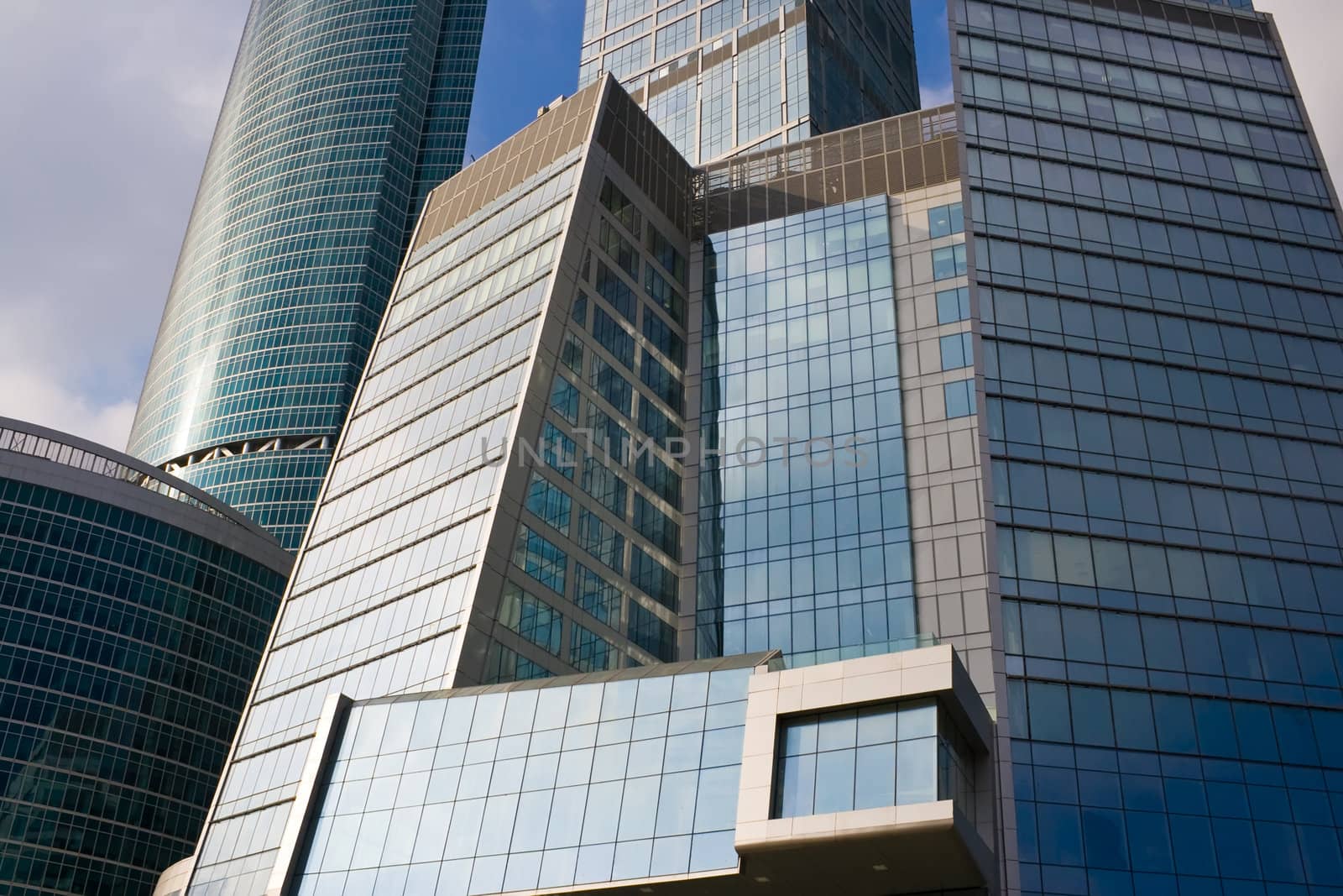 New skyscrapers business center in Moscow city, Russia