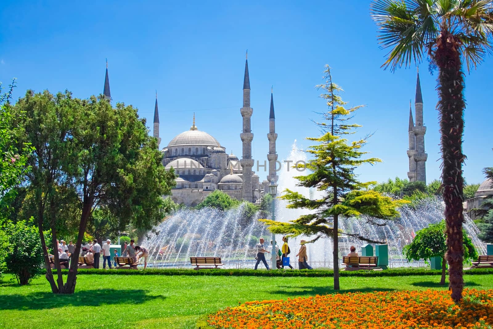 The Sultan Ahmed Mosque in Istanbul, Turkey