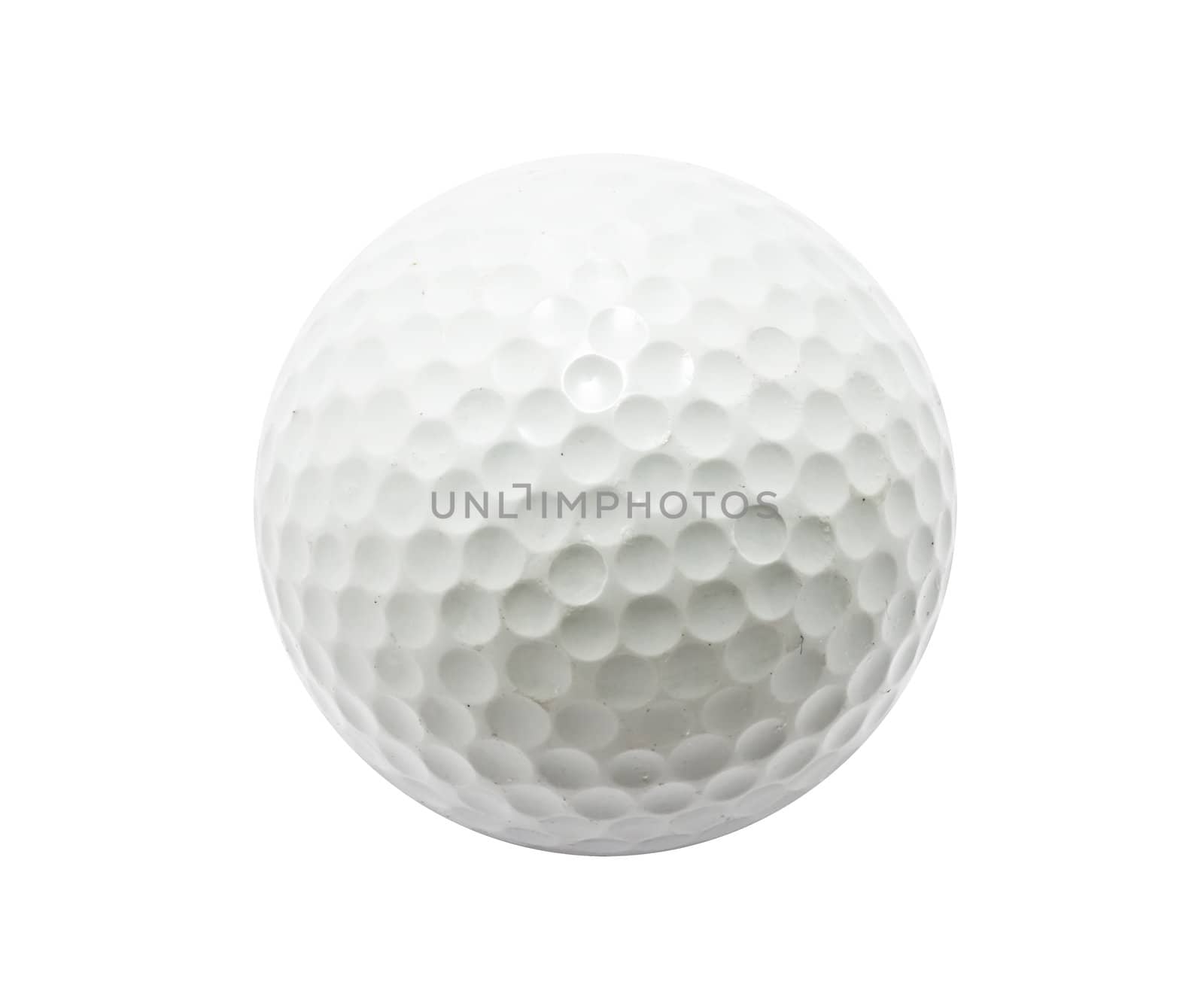 Golf ball isolated on white background