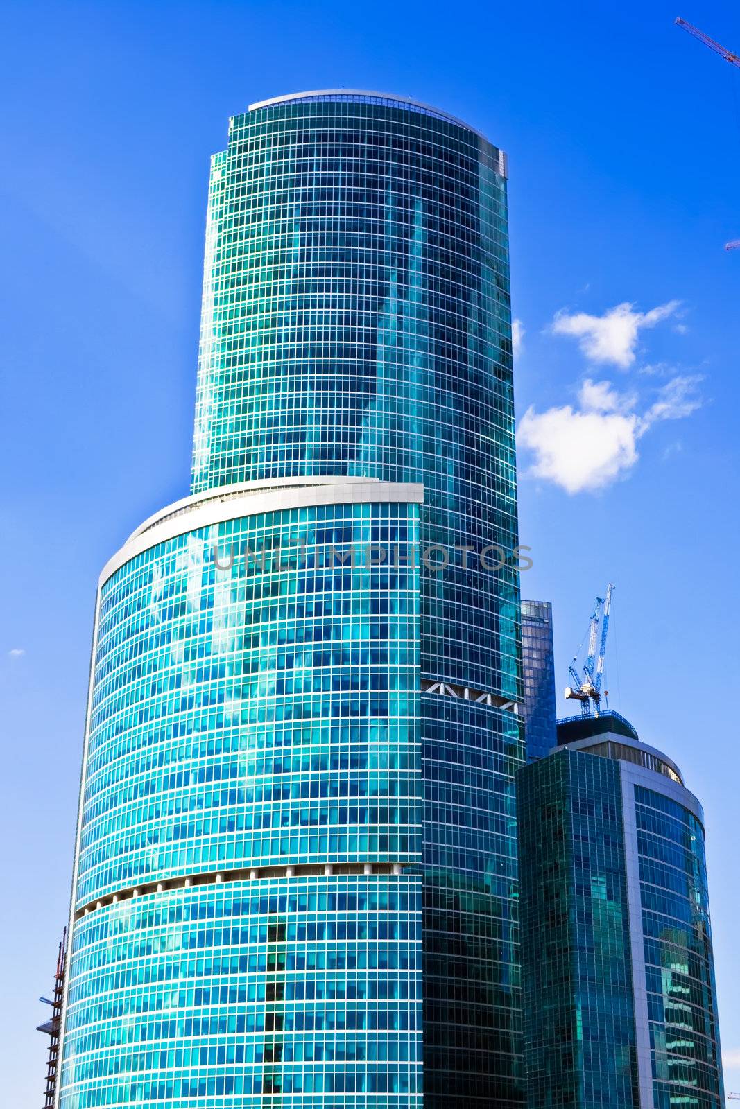 New international skyscrapers business center in Moscow city, Russia