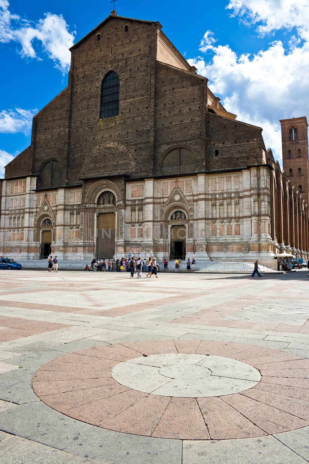Basilica di San Petronio - huge and beautiful cathedral in Bologna, Italy