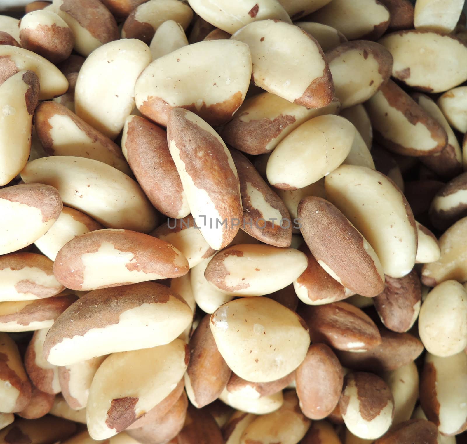 Raw almonds background