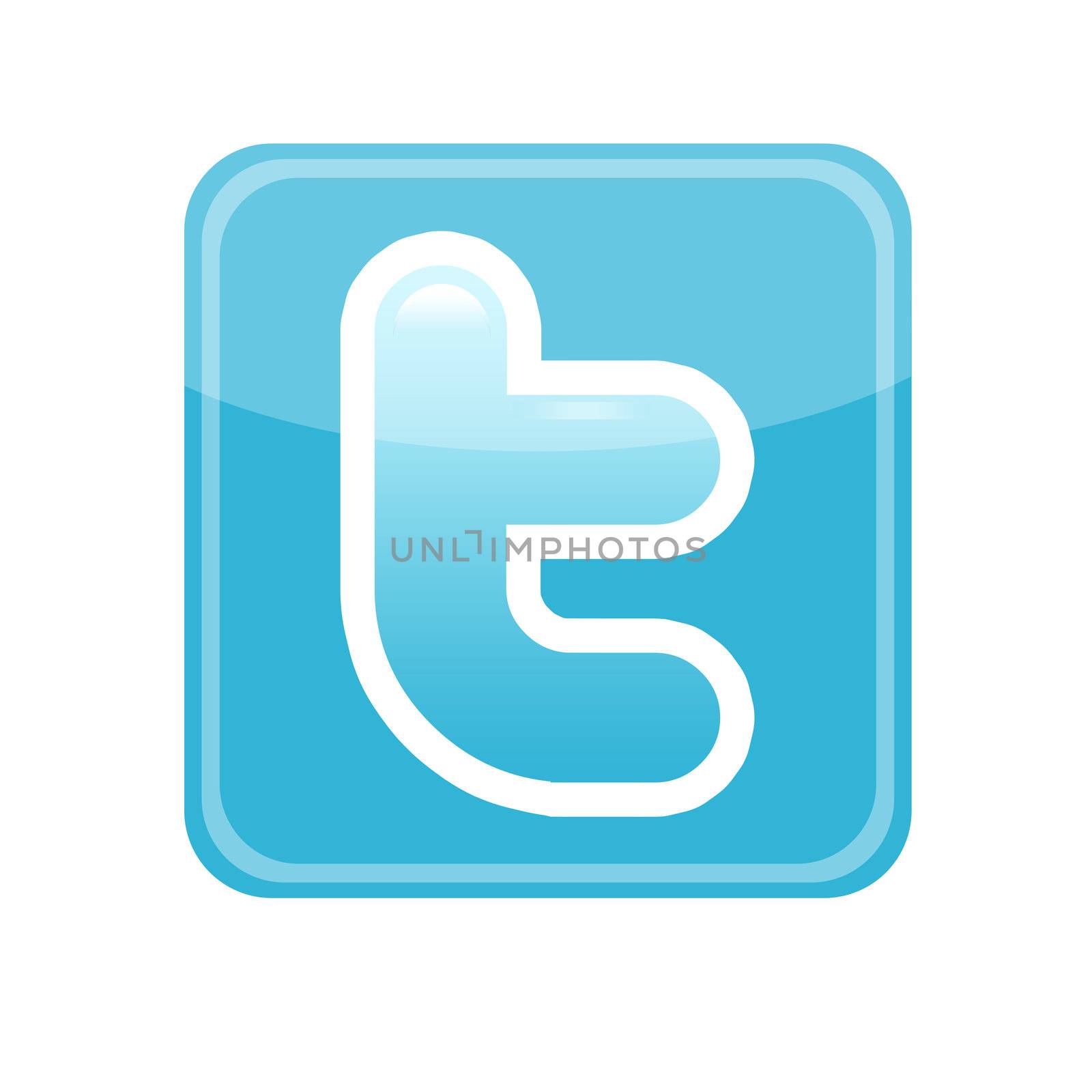 24 November 2011: logo Twitter social network website on  Nov 24, 2011 Bangkok Thailand.