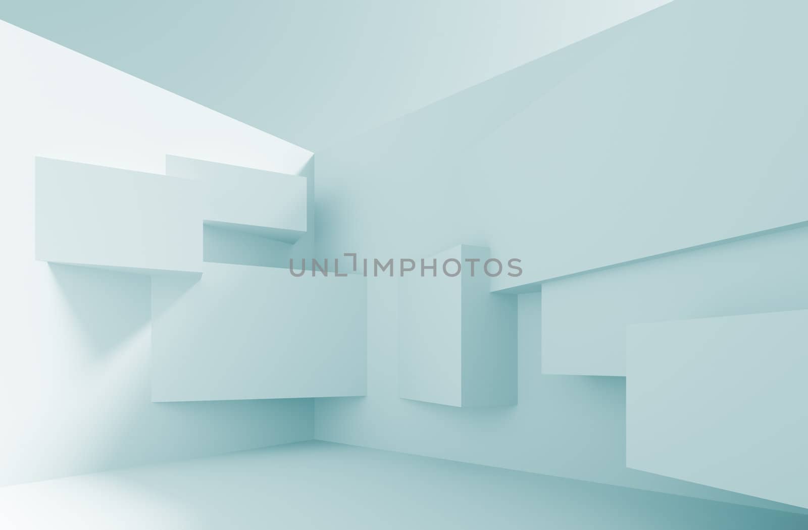 3d Illustration of Modern Abstract Architecture Background 