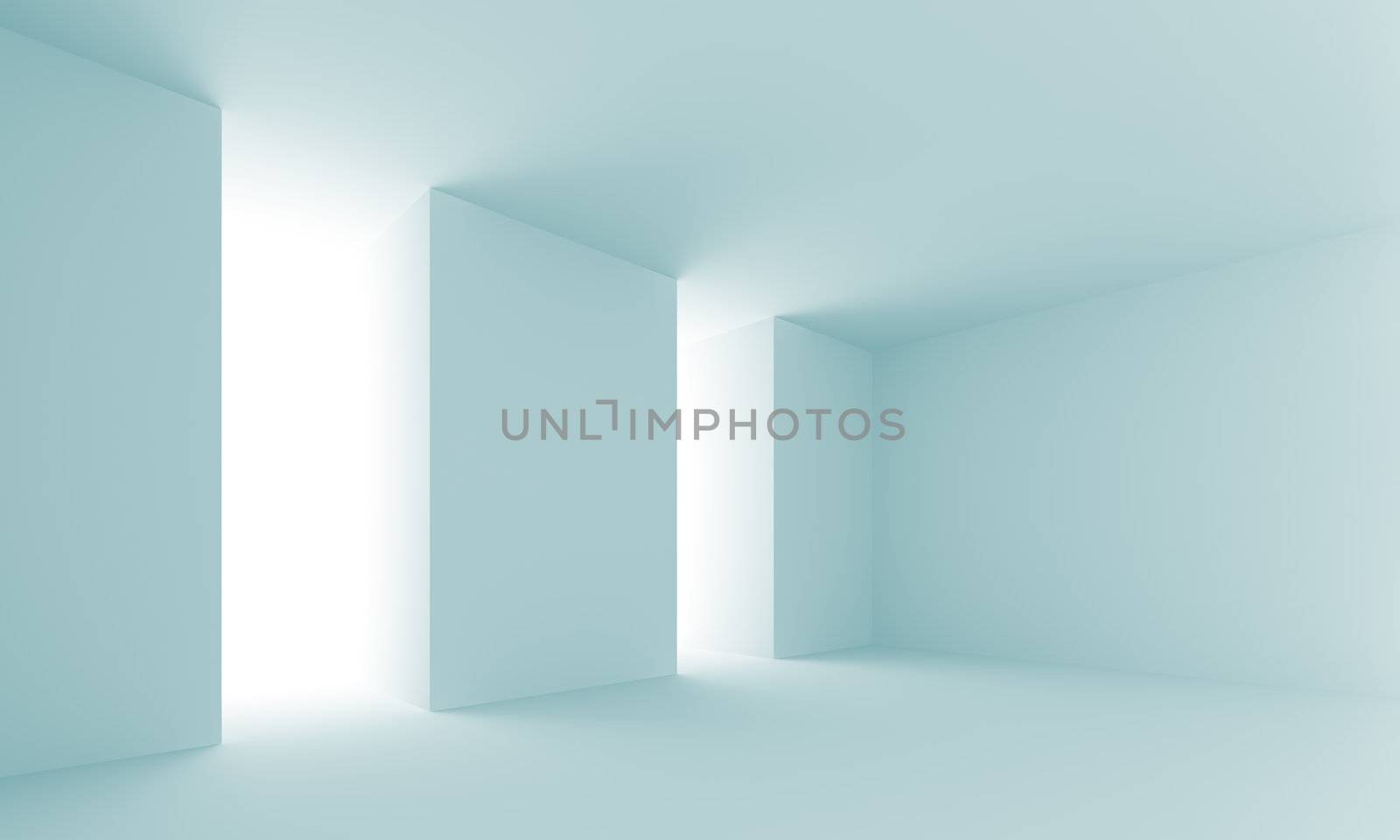 3d Illustration of Modern Abstract Interior Background