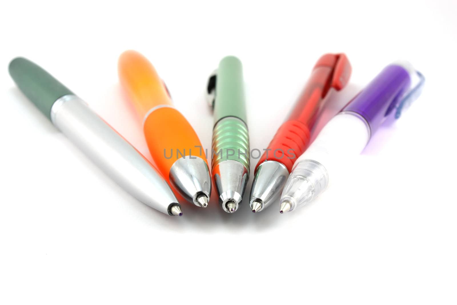 Collection of ball-point pen. Shallow DOF.