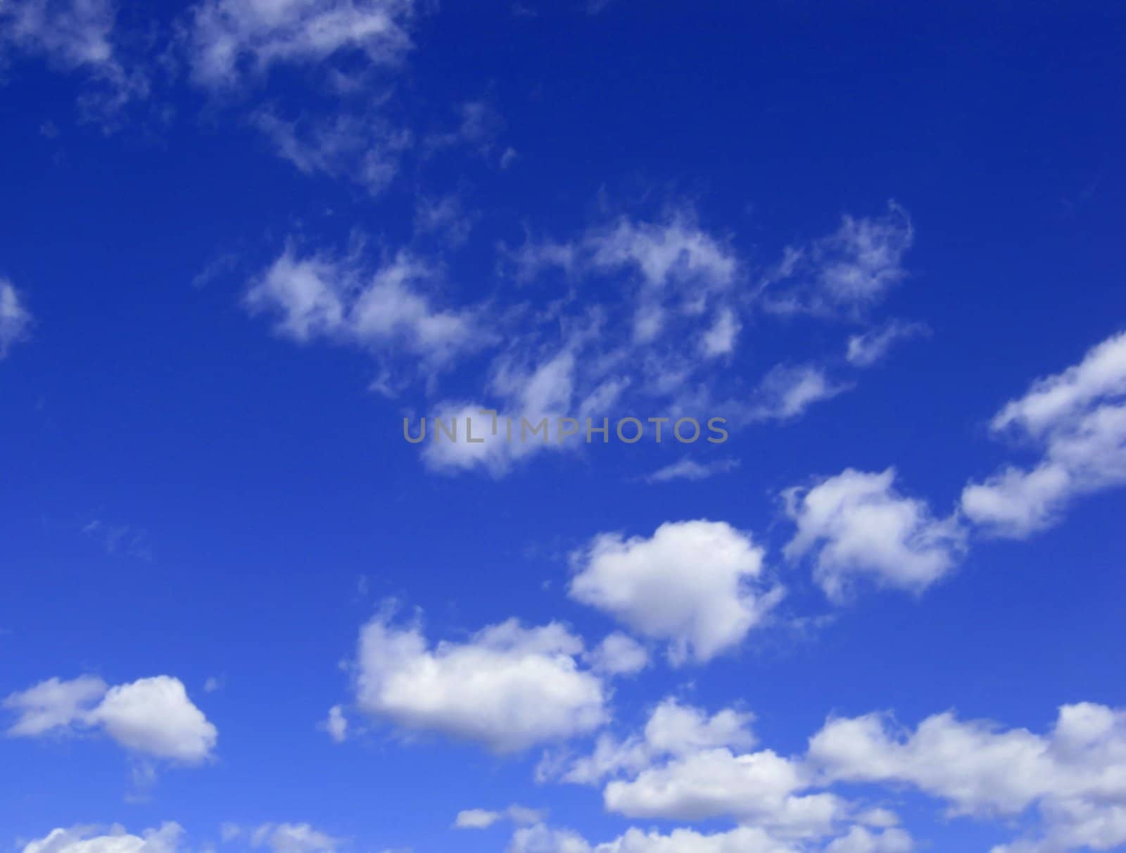 Blue sky with clouds