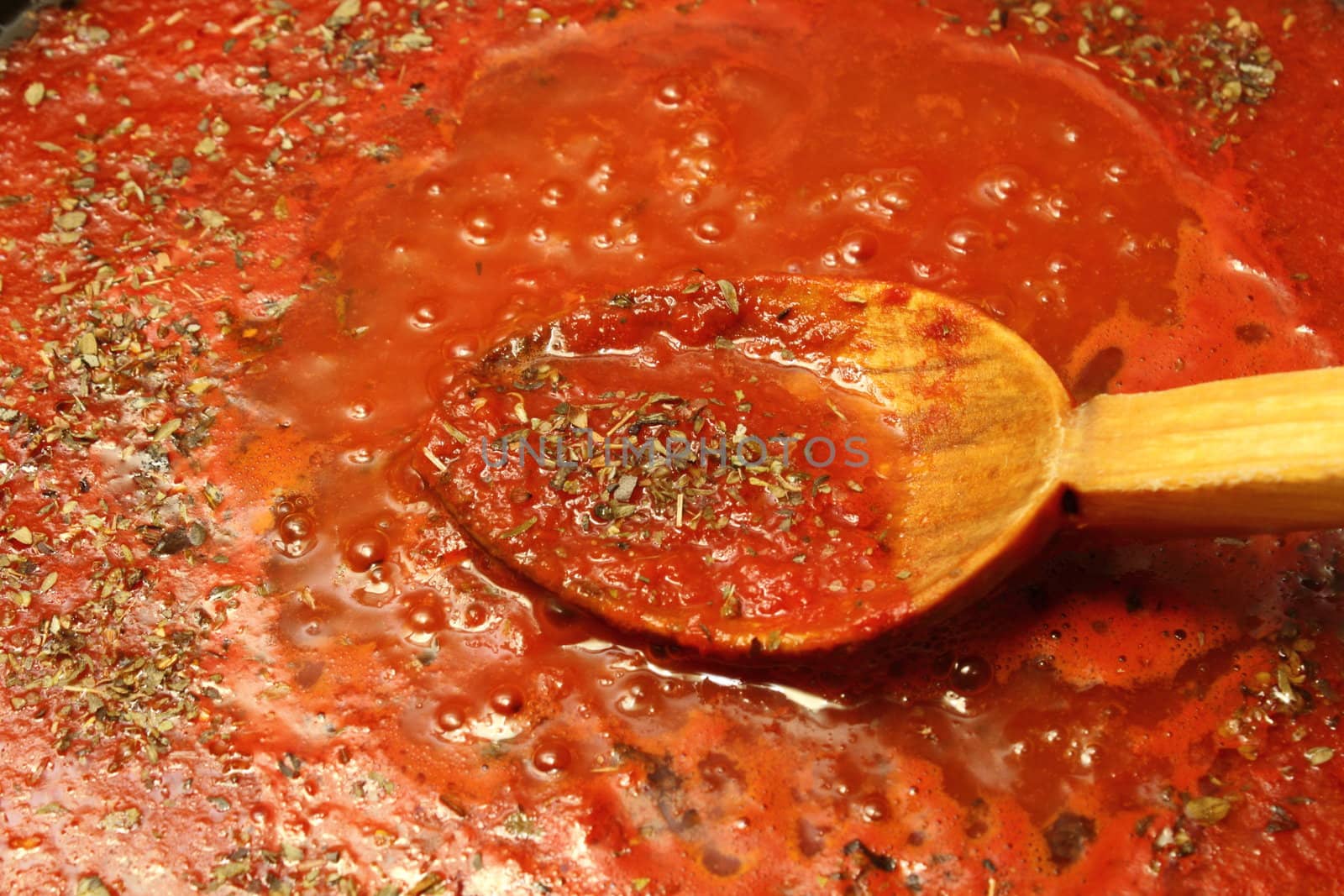 detail of tomato sauce by taviphoto