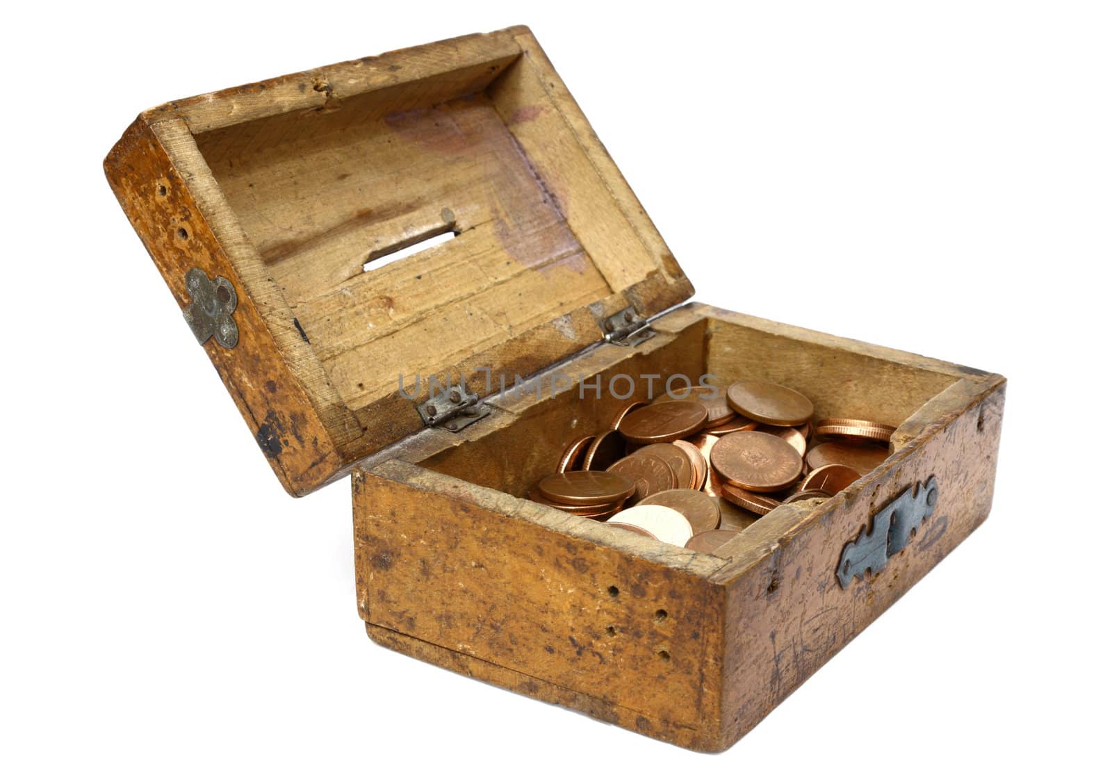 vintage wooden moneybox by taviphoto