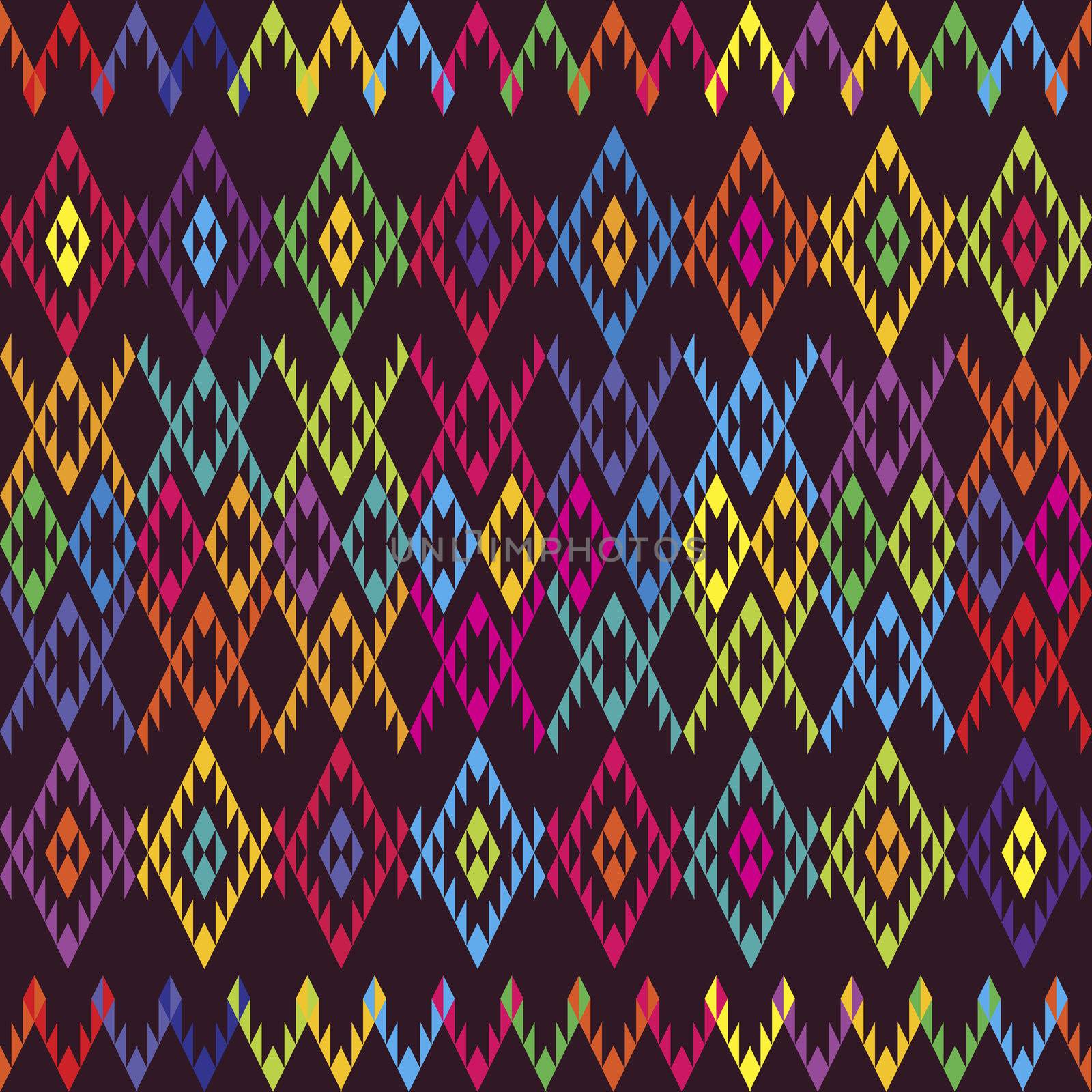 Ethnic colored carpet