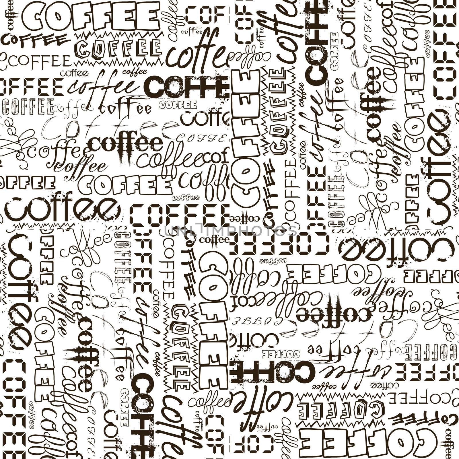 Background with coffee advertising by hibrida13