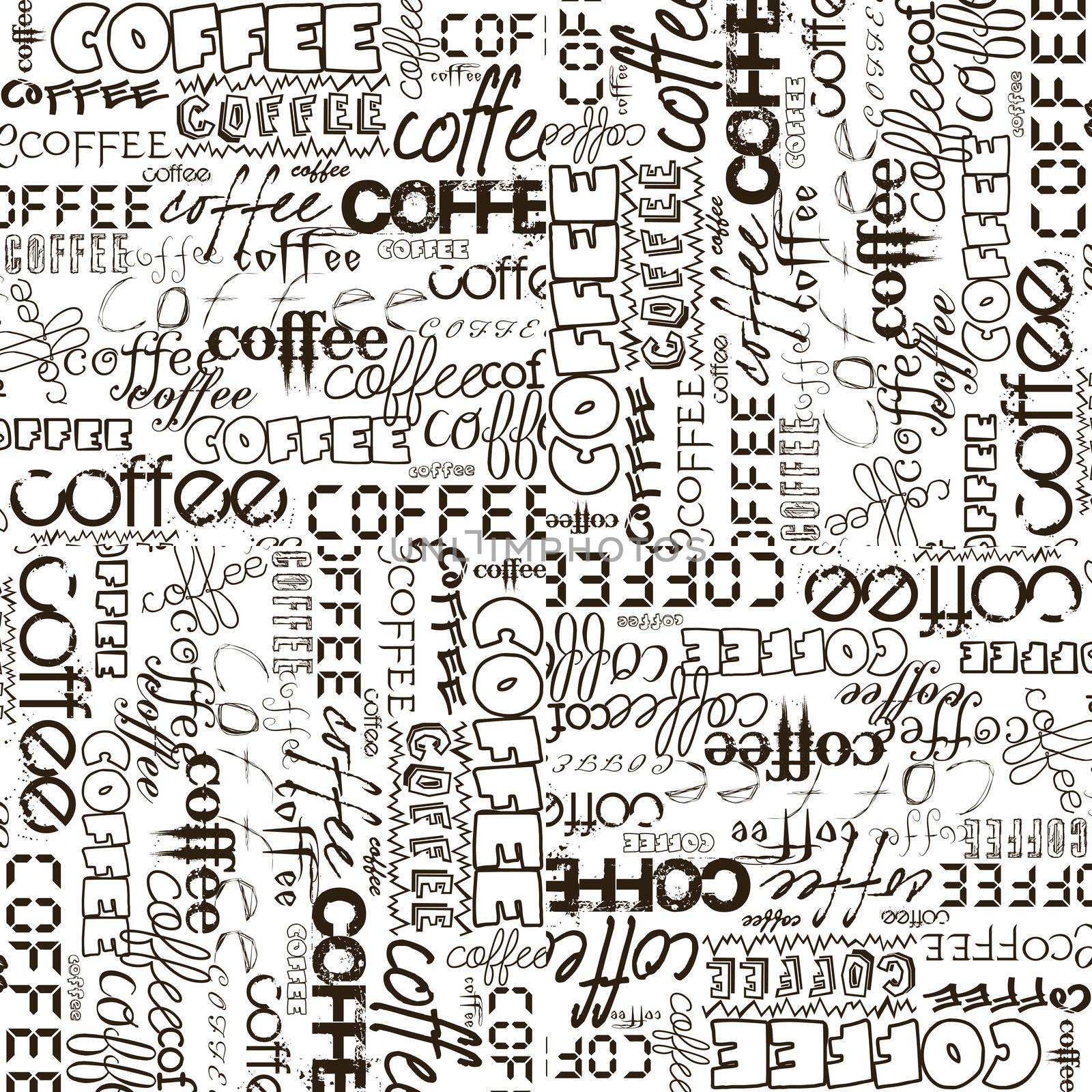 Background with coffee advertising