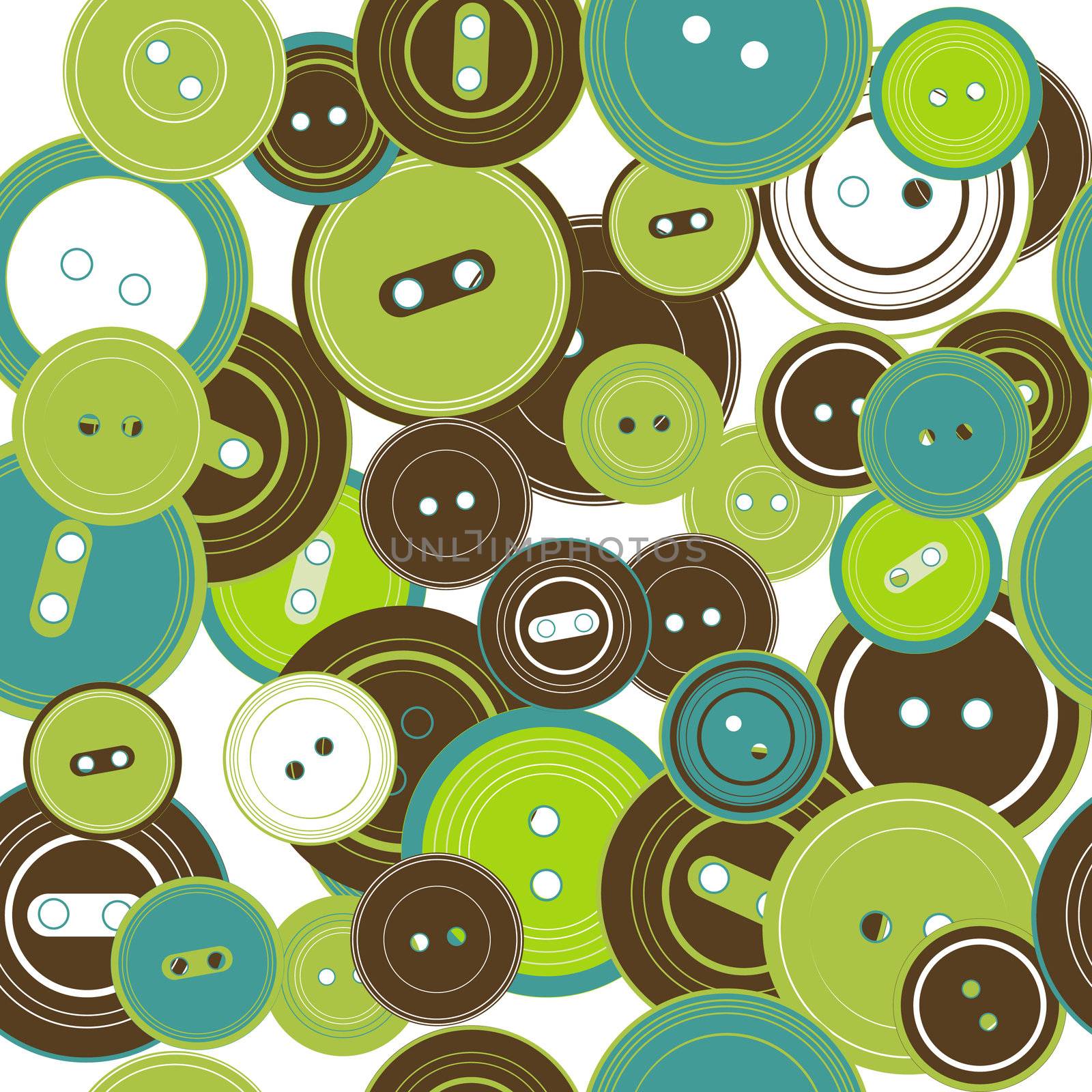 Seamless pattern with buttons by hibrida13