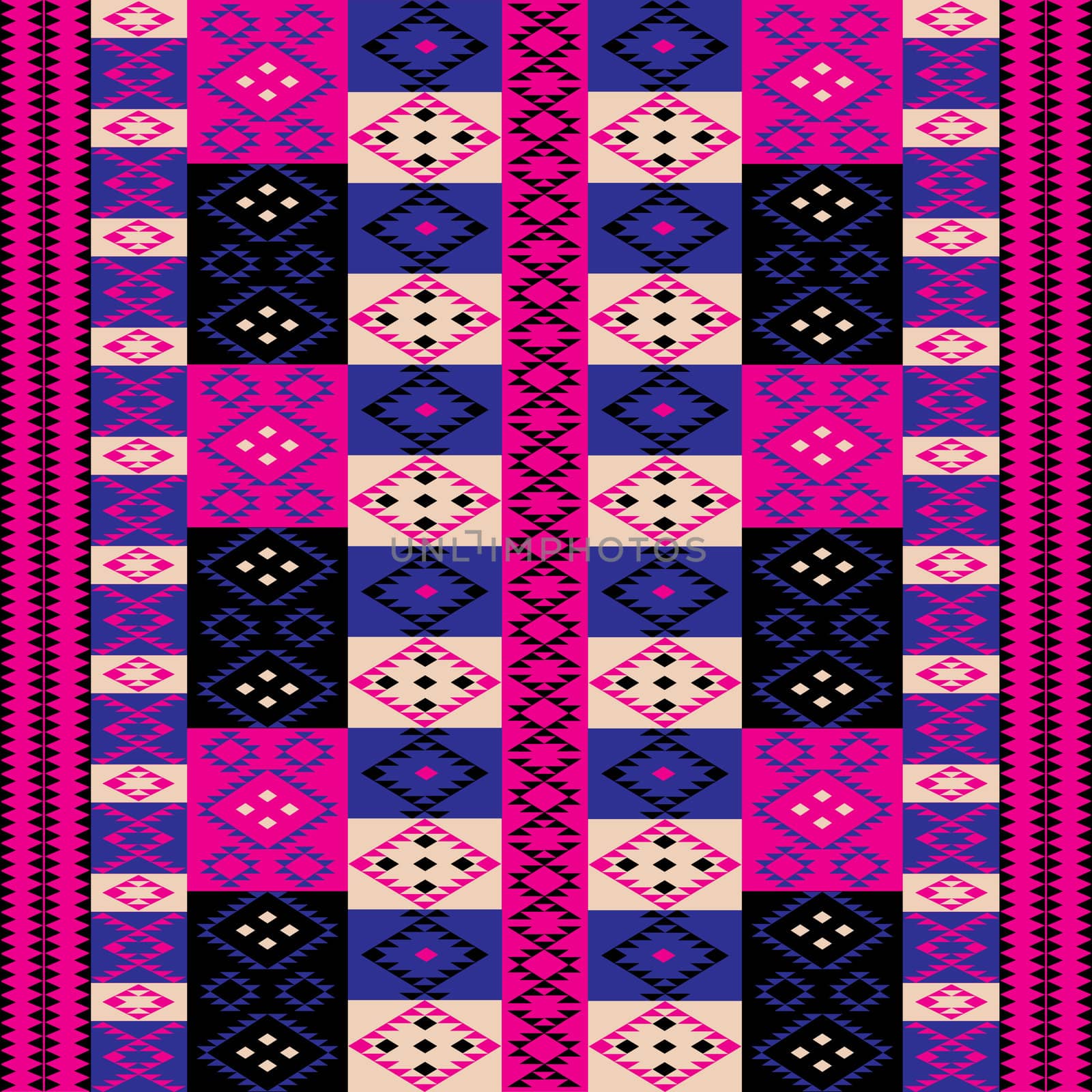 Pink ethnic motifs