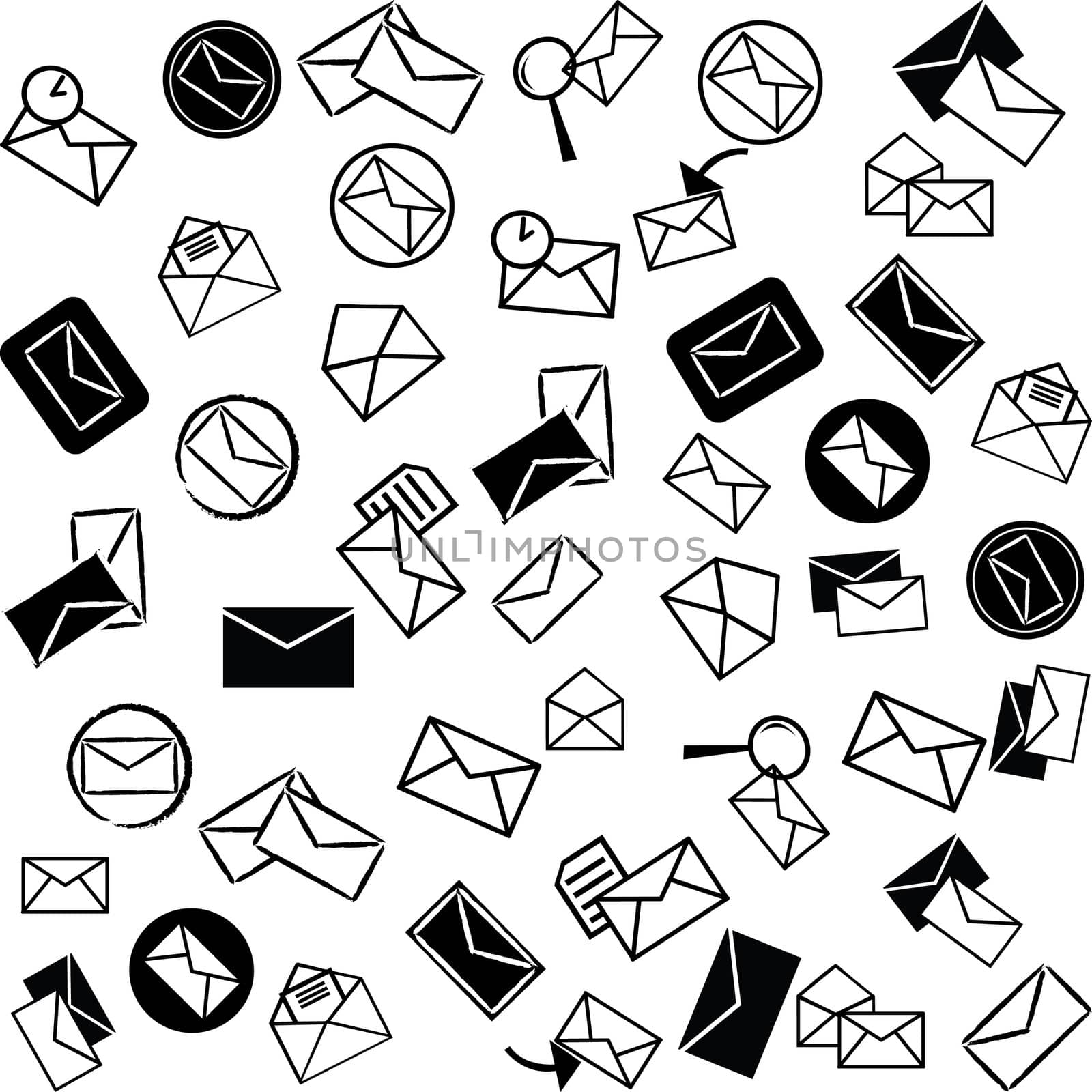 Mail icons background by hibrida13