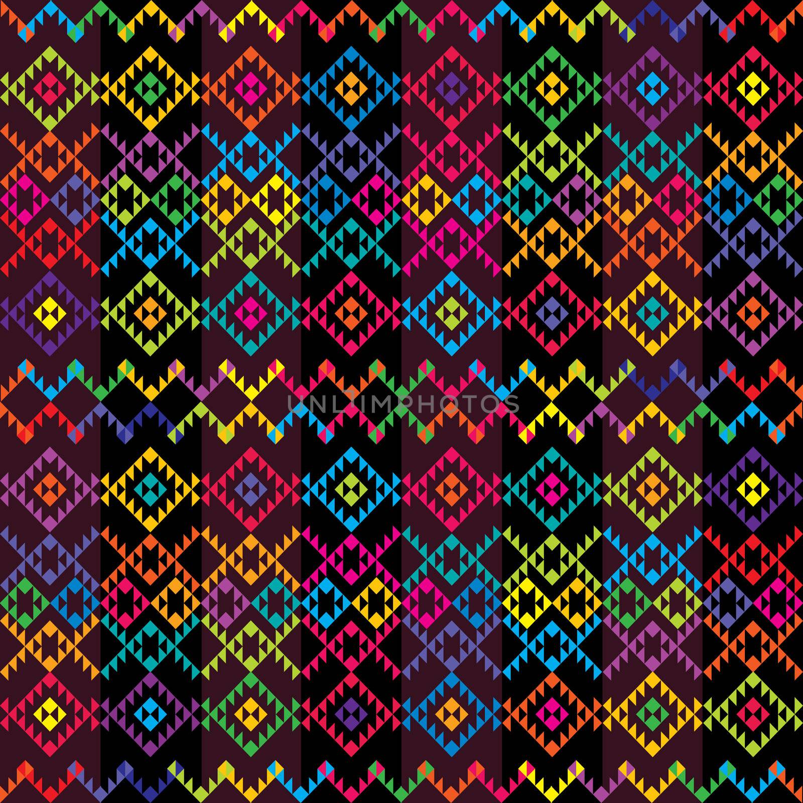 Ethnic colored carpet