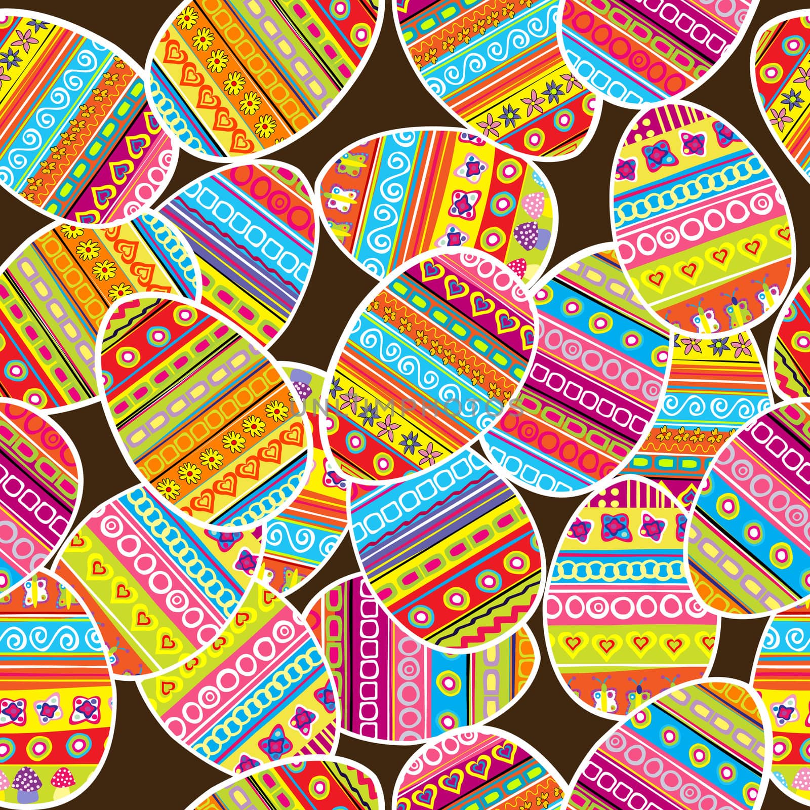 Easter background seamless pattern