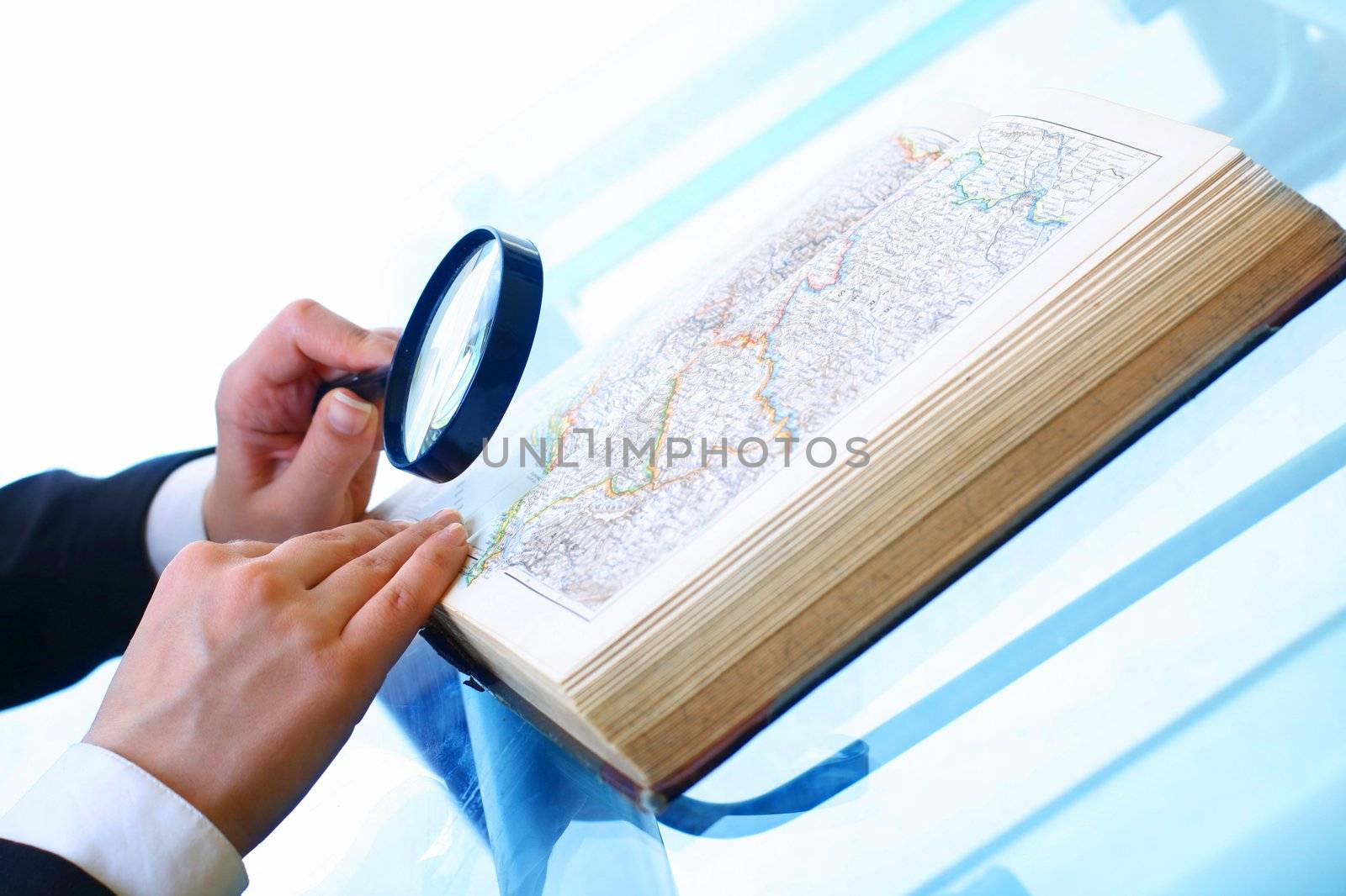 look on map where to travel