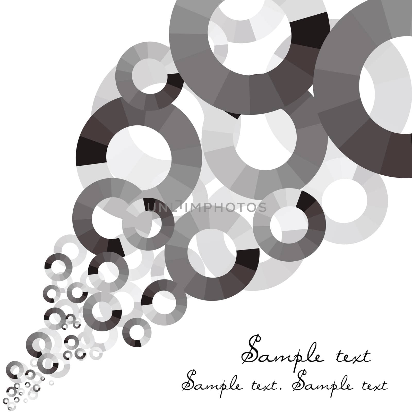 Background with circles and place for your text