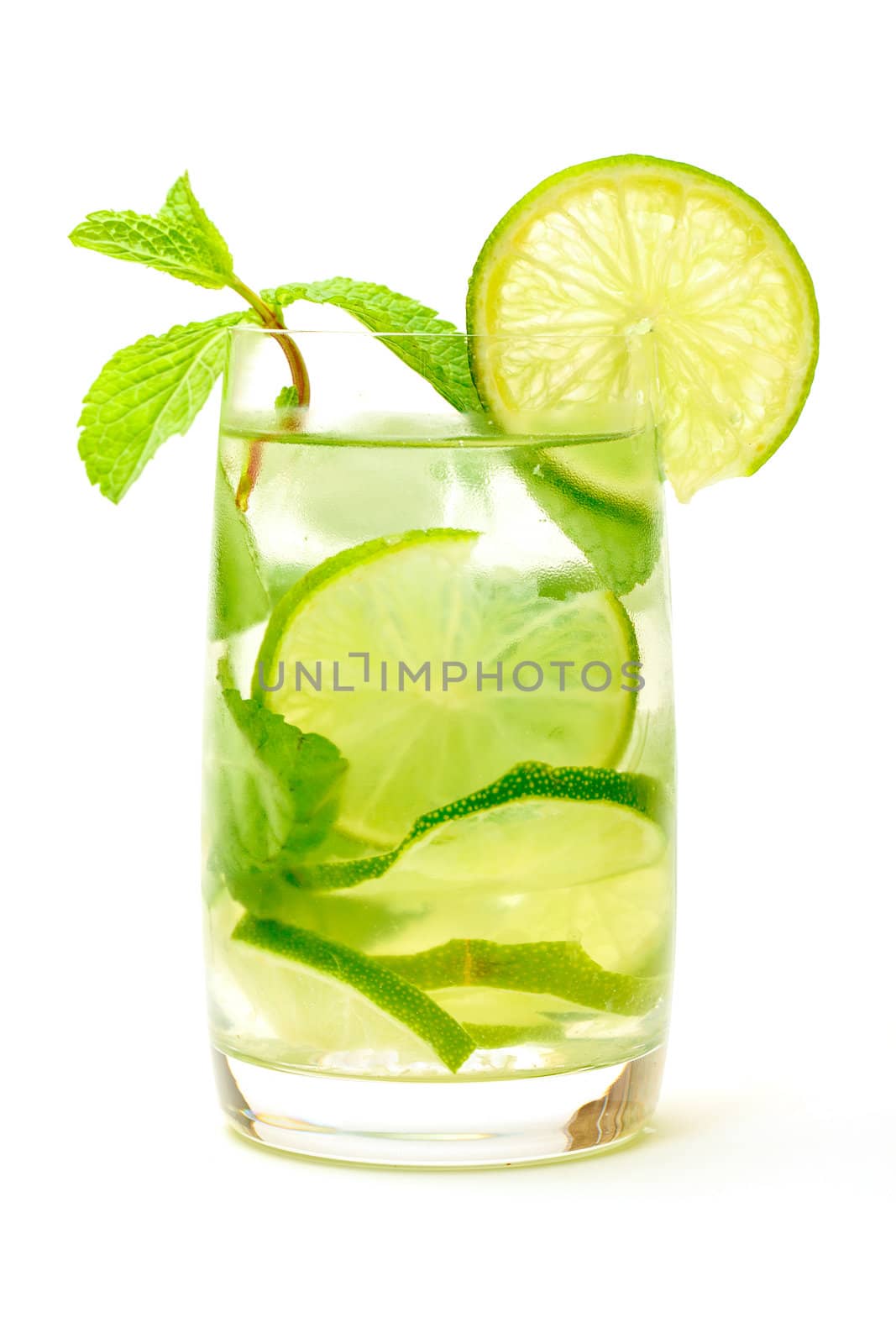 Mojito Cocktail in a Glass Beaker by Discovod